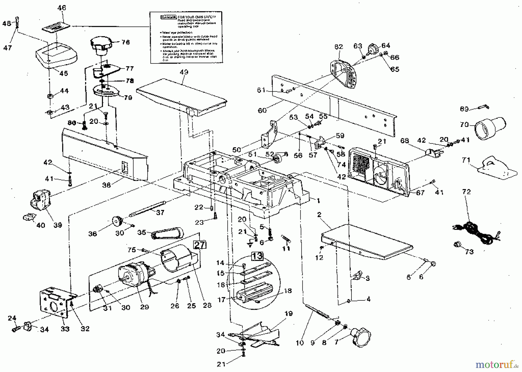 CRAFTSMAN Divers JOINTER - PLANER 149.236321 Seite 1