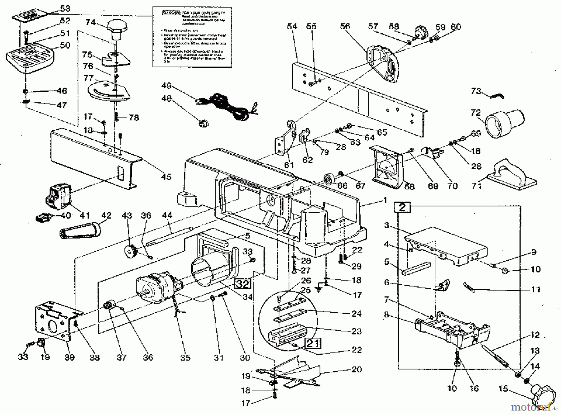 CRAFTSMAN Divers JOINTER PLANE 149.236222 Seite 1