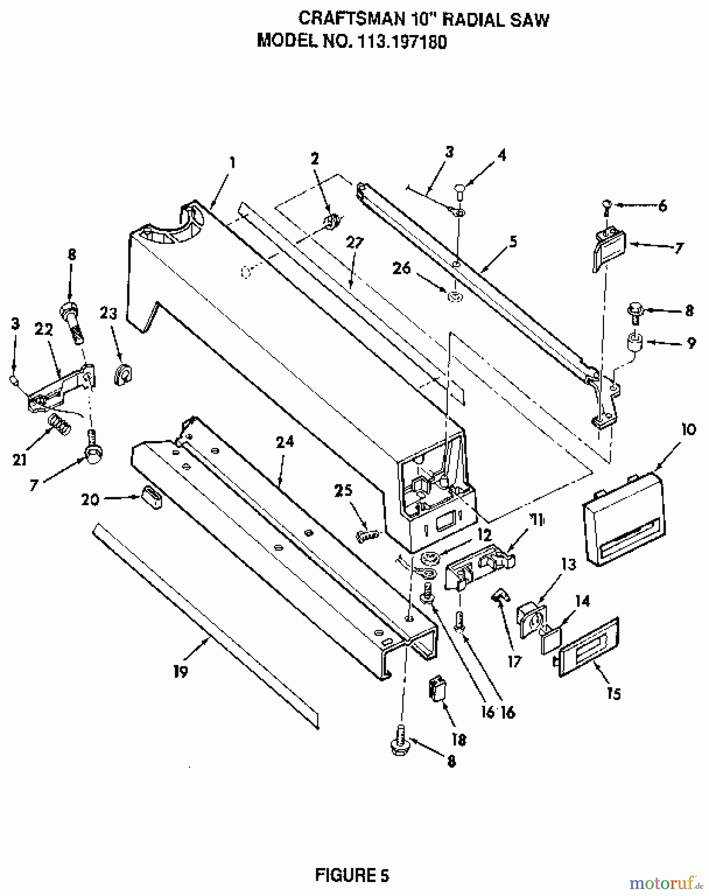  CRAFTSMAN Divers RADIAL SAW 113.197180 Seite 5
