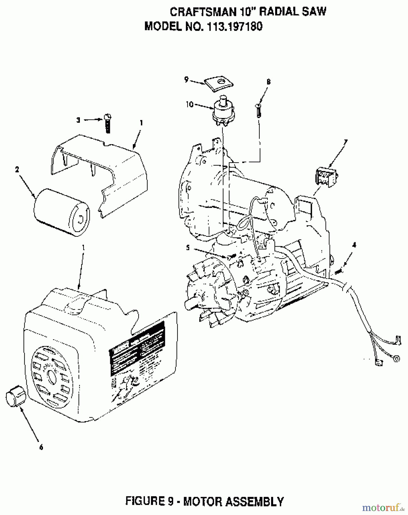 CRAFTSMAN Divers RADIAL SAW 113.197180 Seite 9