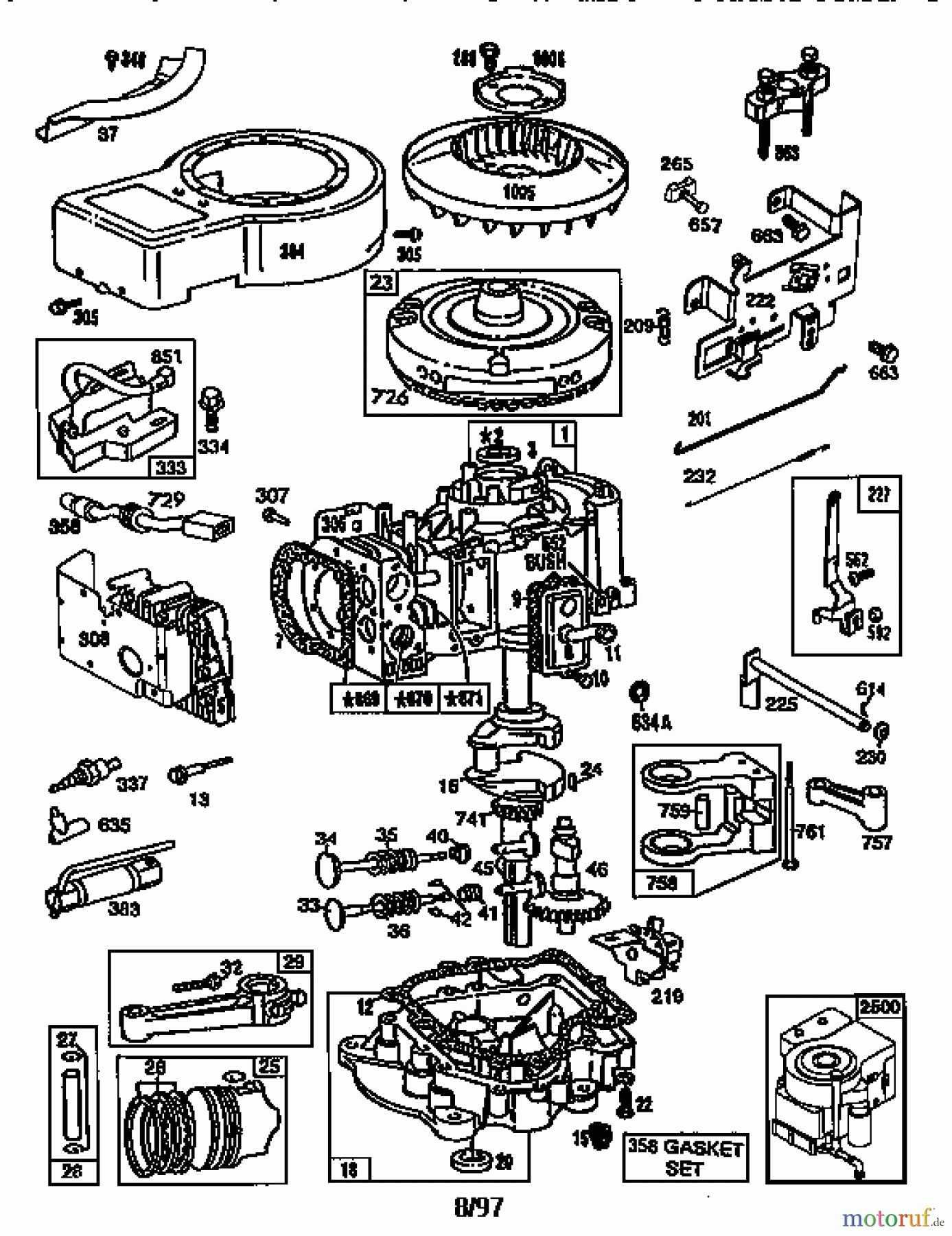 CRAFTSMAN Divers ENGINE 500.289707-0179 Seite 1