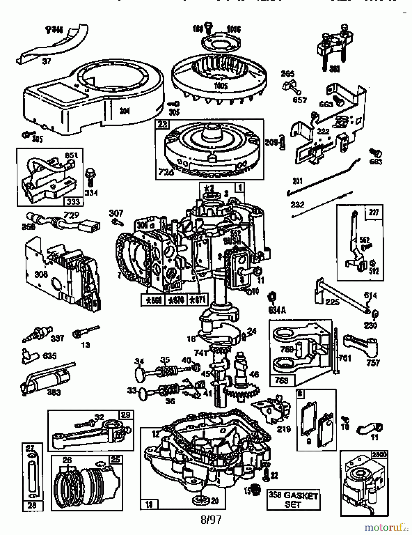 CRAFTSMAN Divers CRAFTSMAN ENGINE 500.289707-0689-01 Seite 1
