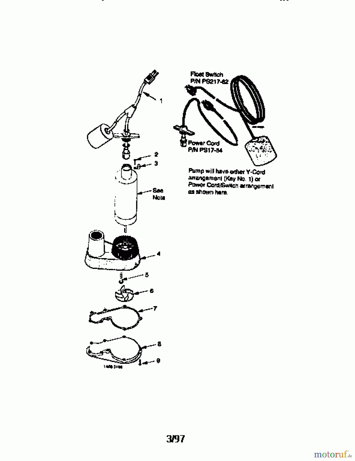 CRAFTSMAN Divers SUB. SUMP PUMP 390.305000 Seite 1