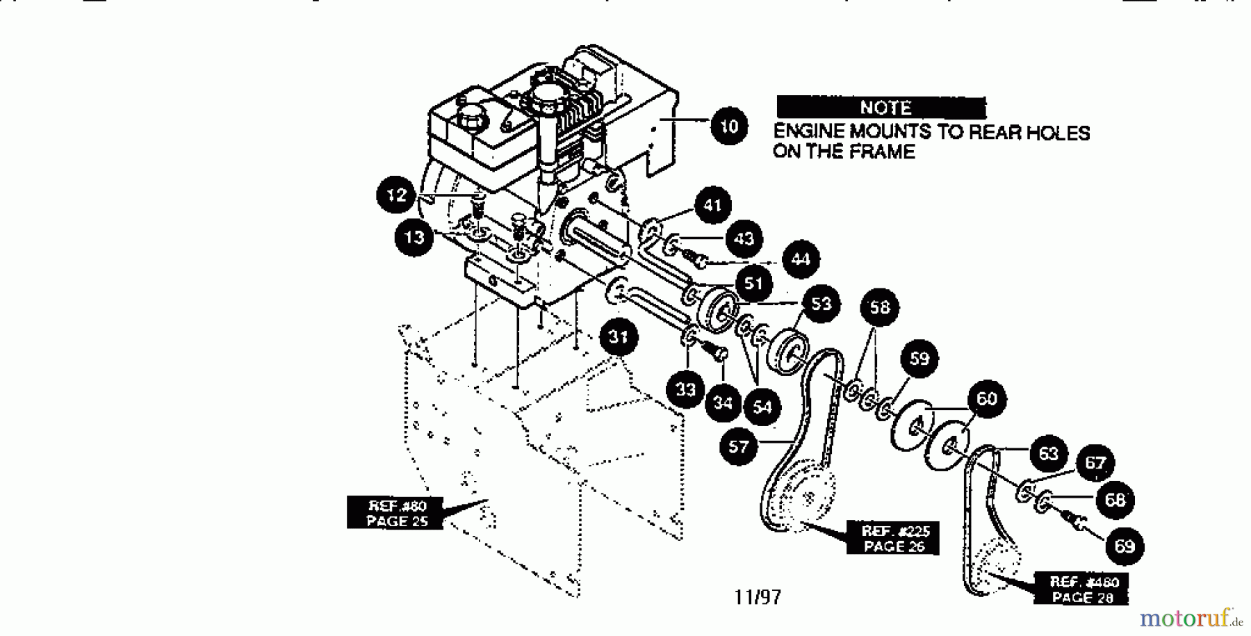 CRAFTSMAN Divers GAS SNOWTHROWER 536.886180 Seite 1