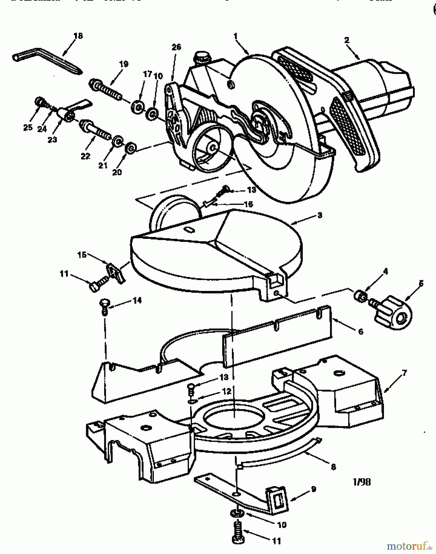  CRAFTSMAN Divers 10 COMP. MITER SAW 113.235280 Seite 1