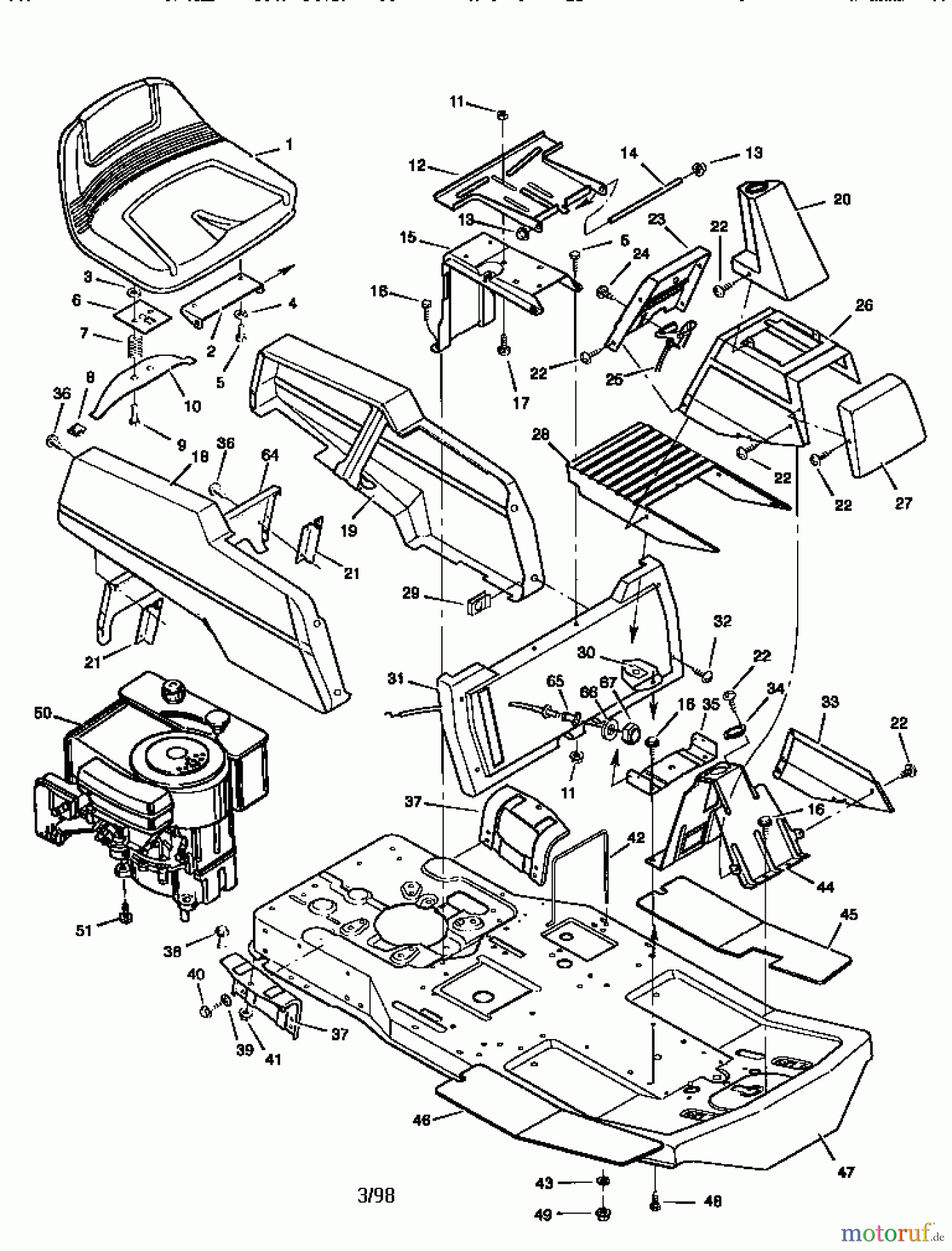 CRAFTSMAN Divers 10HP 30 MOWR/MULCHER 502.270110 Seite 1
