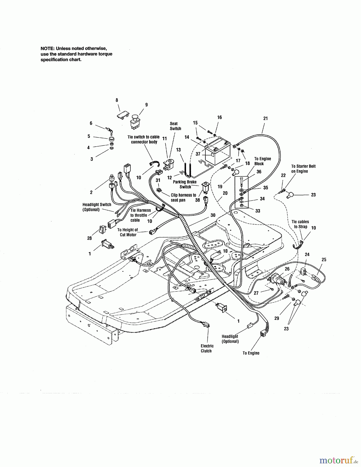  CRAFTSMAN Divers REAR ENGINE RIDER 107.289920 Seite 16