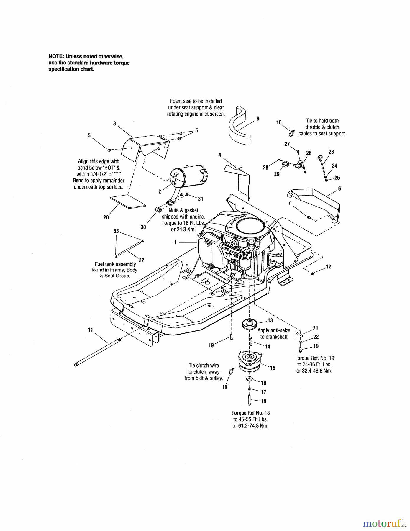 CRAFTSMAN Divers REAR ENGINE RIDER 107.27790 Seite 2