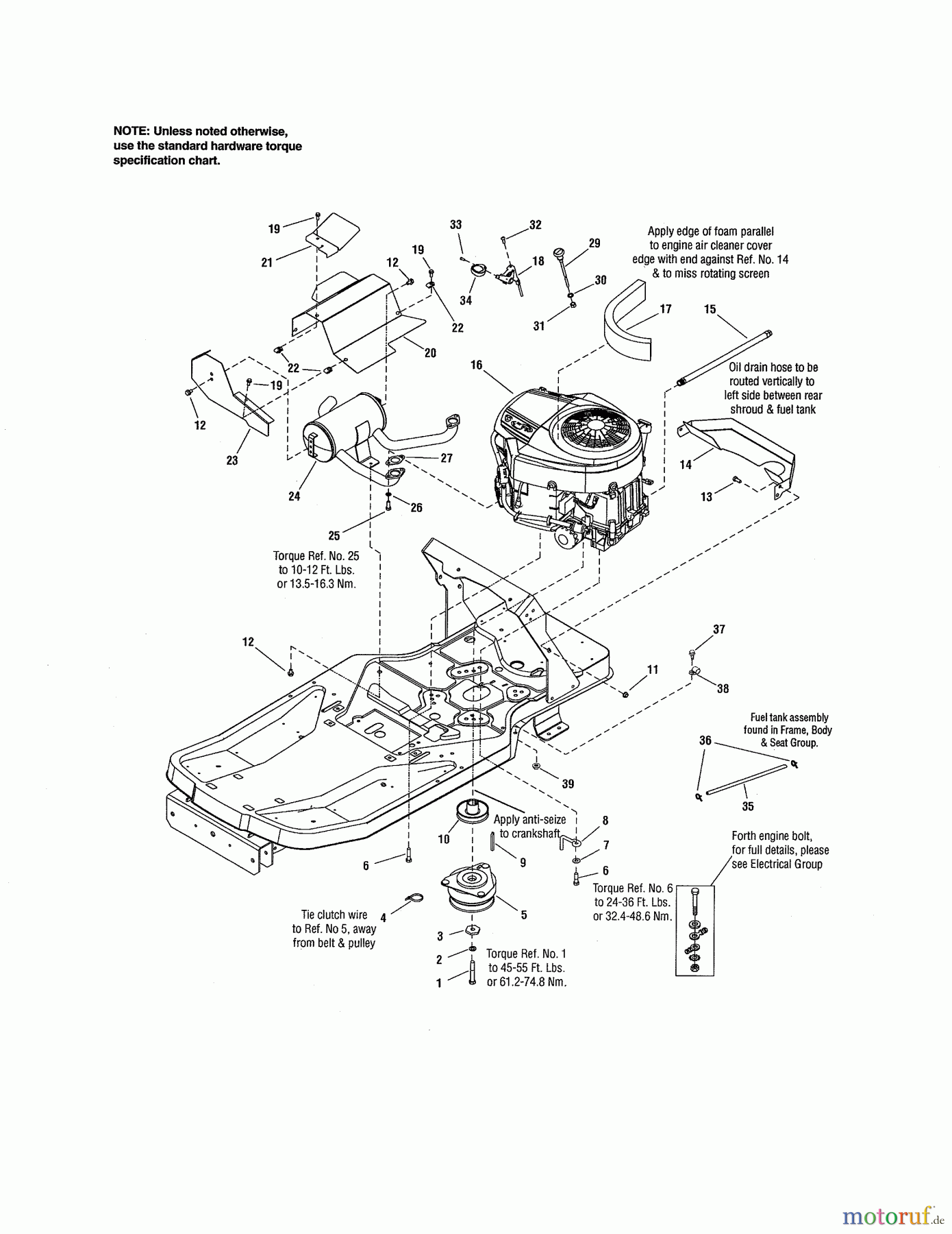 CRAFTSMAN Divers REAR ENGINE RIDER 107.27790 Seite 3
