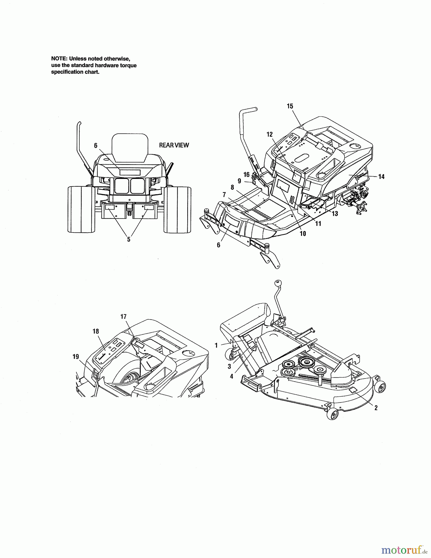 CRAFTSMAN Divers REAR ENGINE RIDER 107.27790 Seite 9