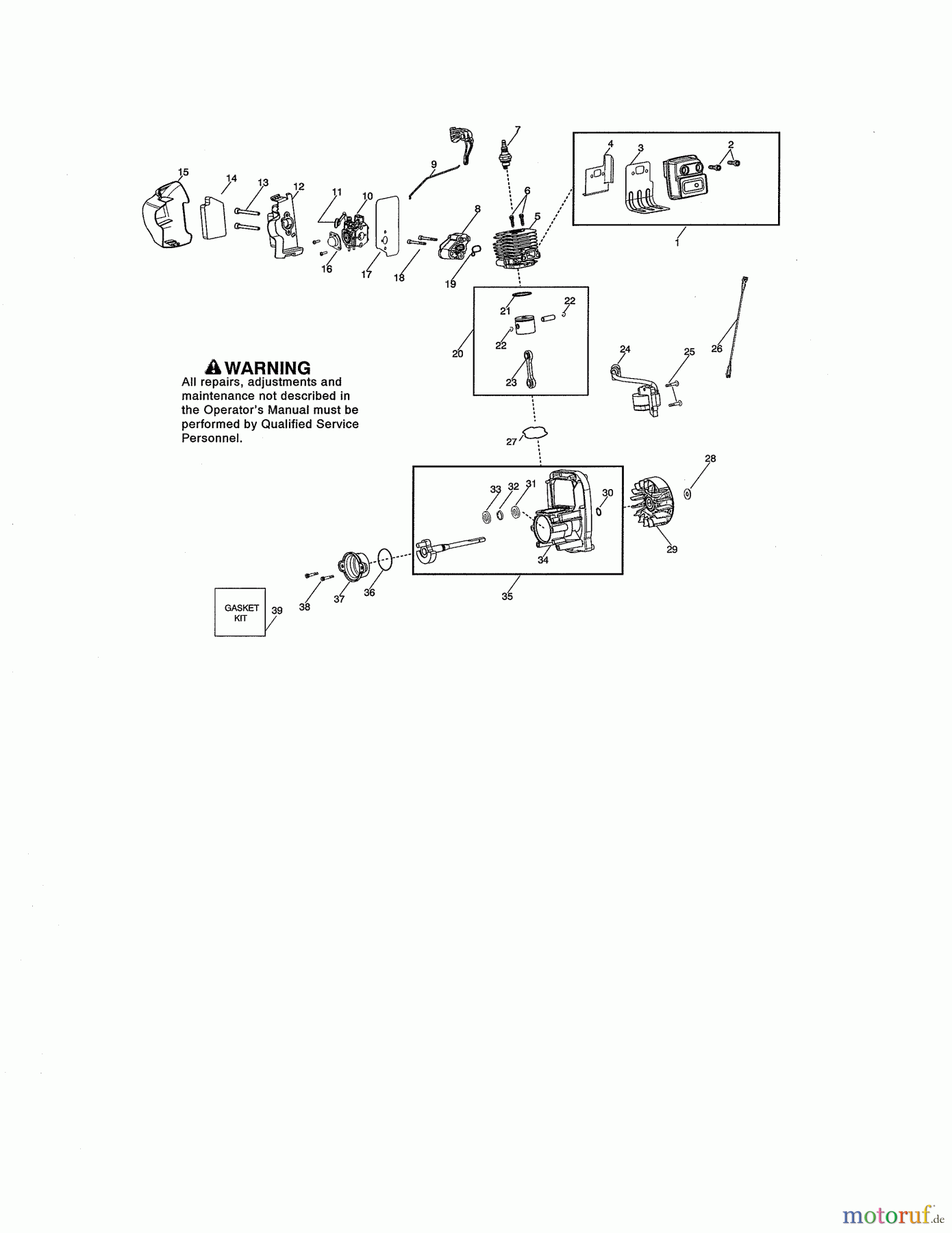 CRAFTSMAN Divers GAS BLOWER 358.794700 Seite 2