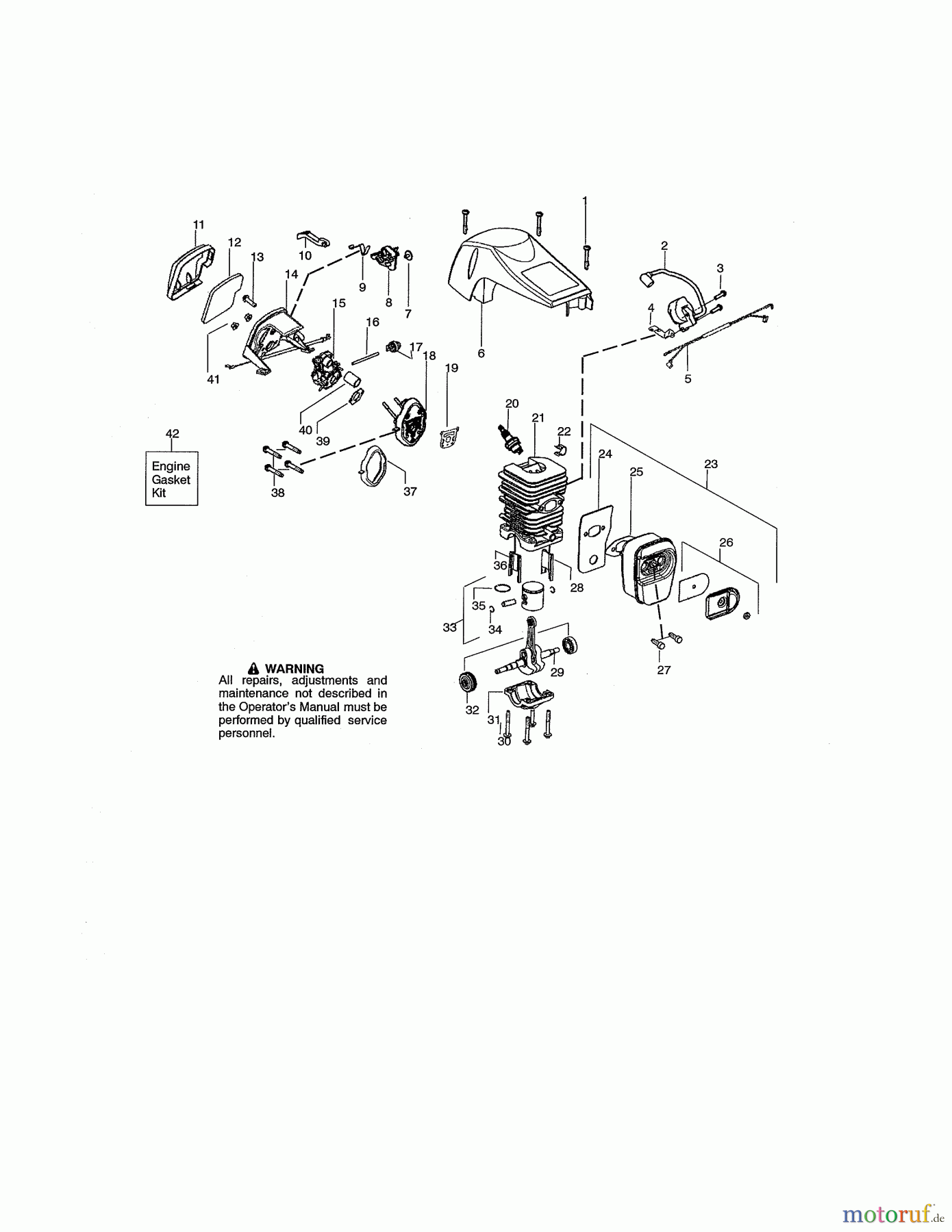 CRAFTSMAN Divers GAS CHAIN SAW 358.350992 Seite 2