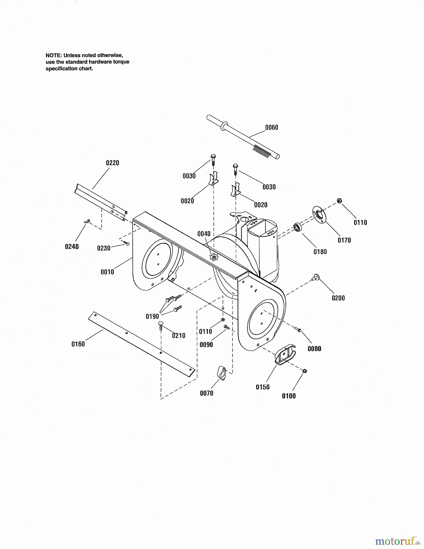 CRAFTSMAN Divers GAS SNOWTHROWER 536.886180 Seite 16