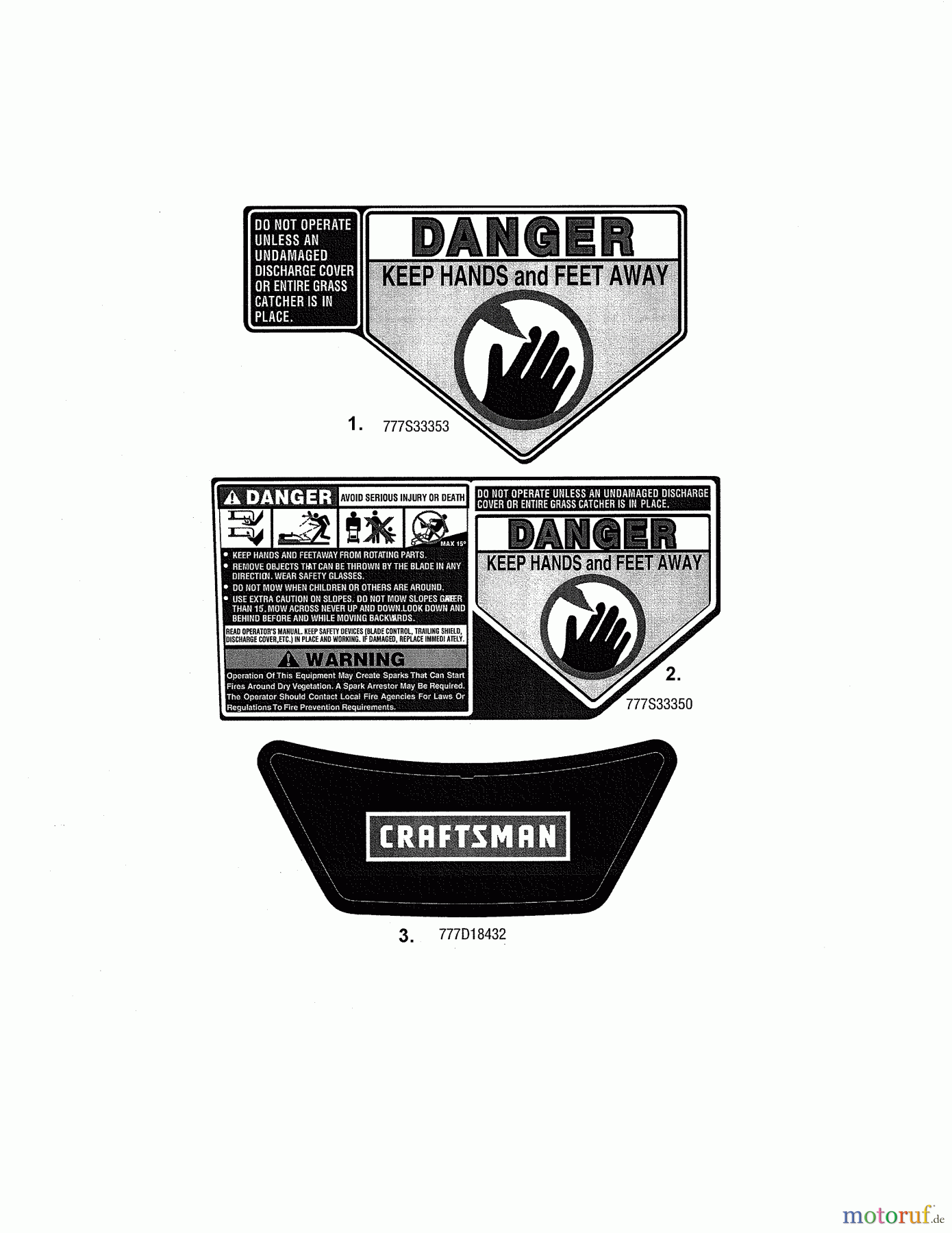 CRAFTSMAN Divers RASENMAHER 247.374900 Seite 2