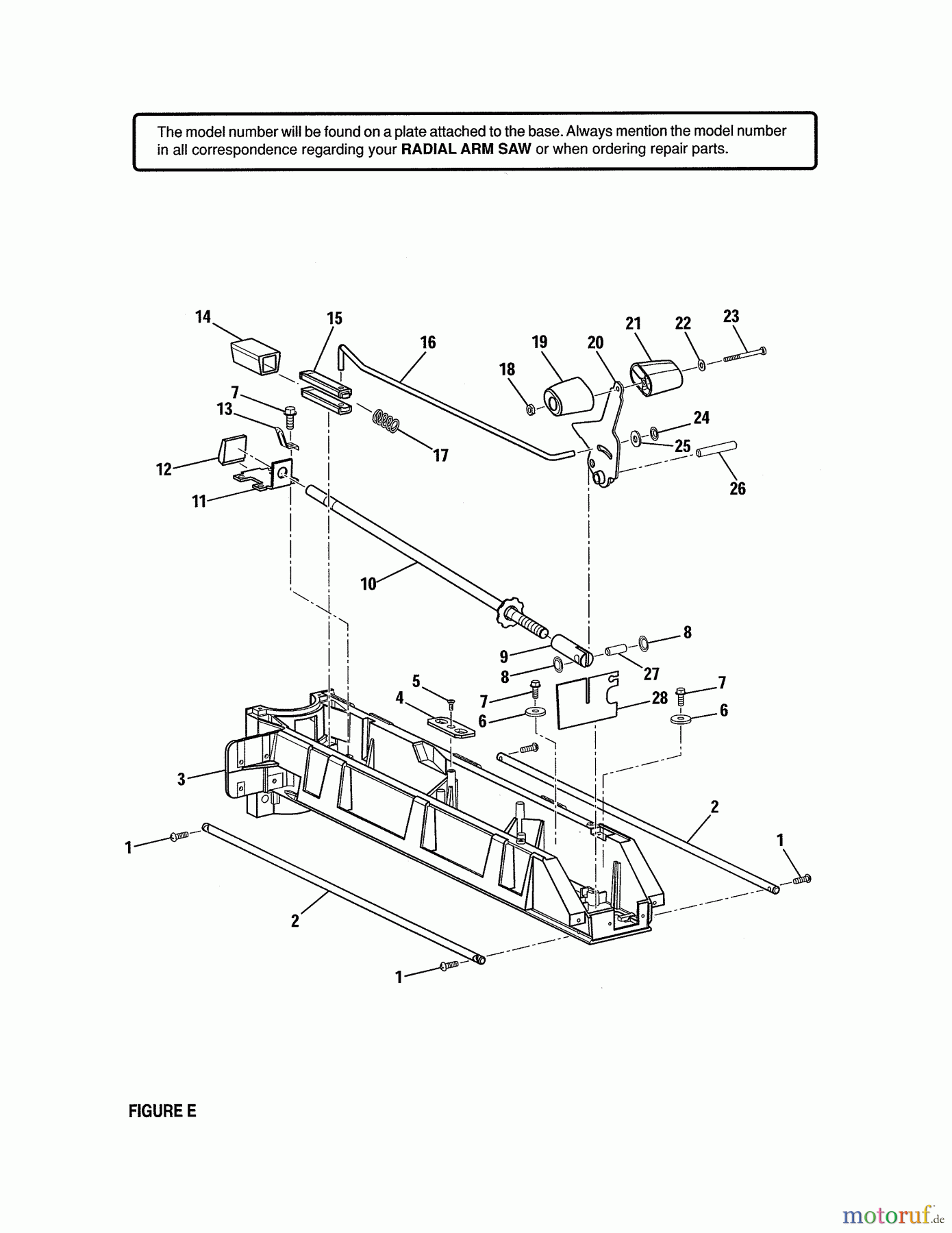  CRAFTSMAN Divers 10 RADIAL ARM SAW 315.220100 Seite 5