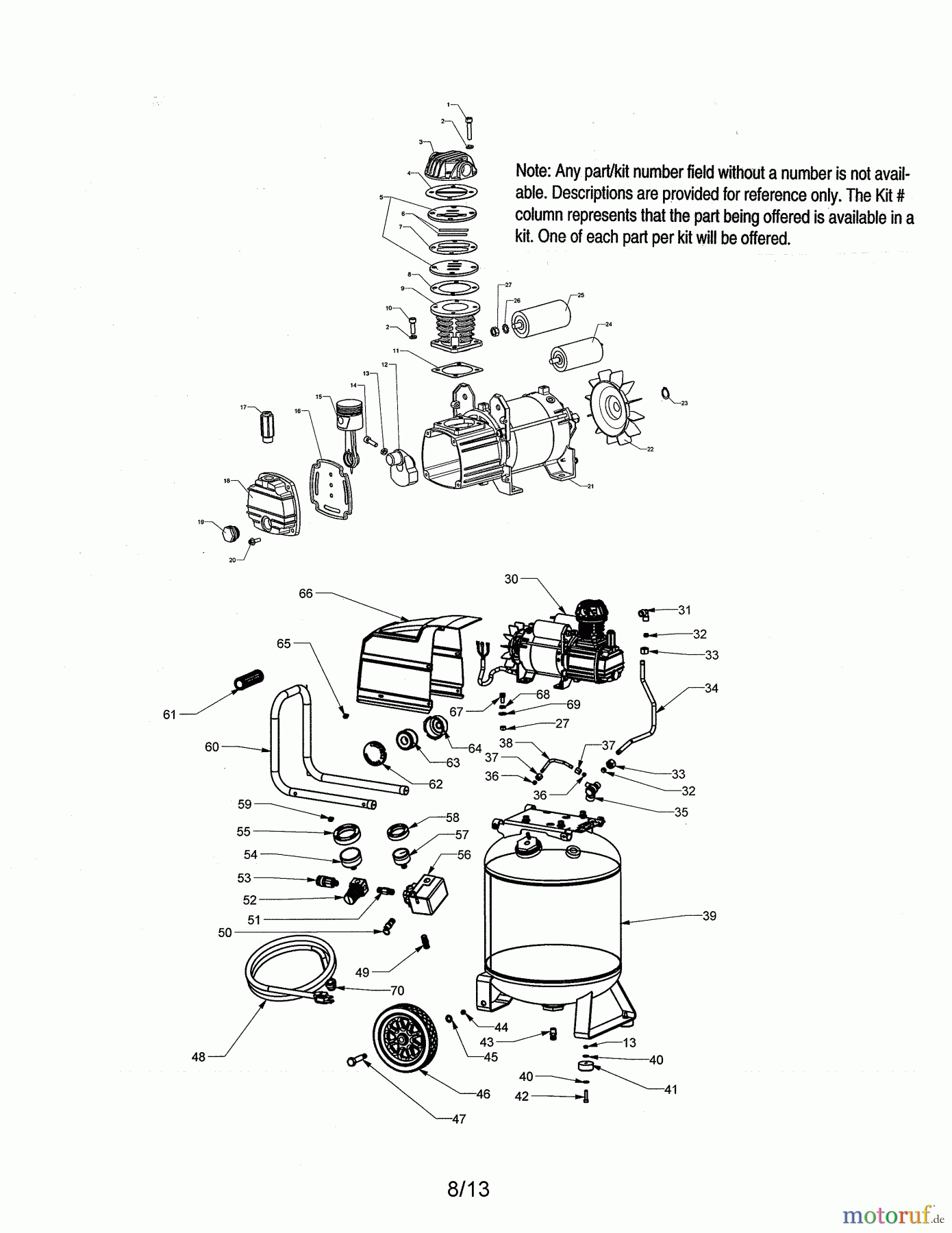 CRAFTSMAN Divers AIR COMPRESSOR 921.169230 Seite 1
