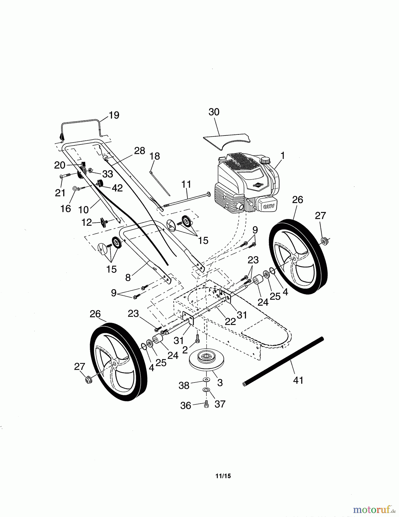 CRAFTSMAN Divers WHEELED WEED TRIMMER 917.776740 Seite 1