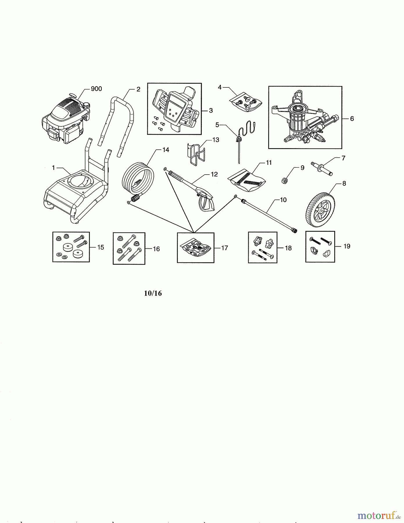  CRAFTSMAN Divers GAS POWER WASHER 580.754911 Seite 1