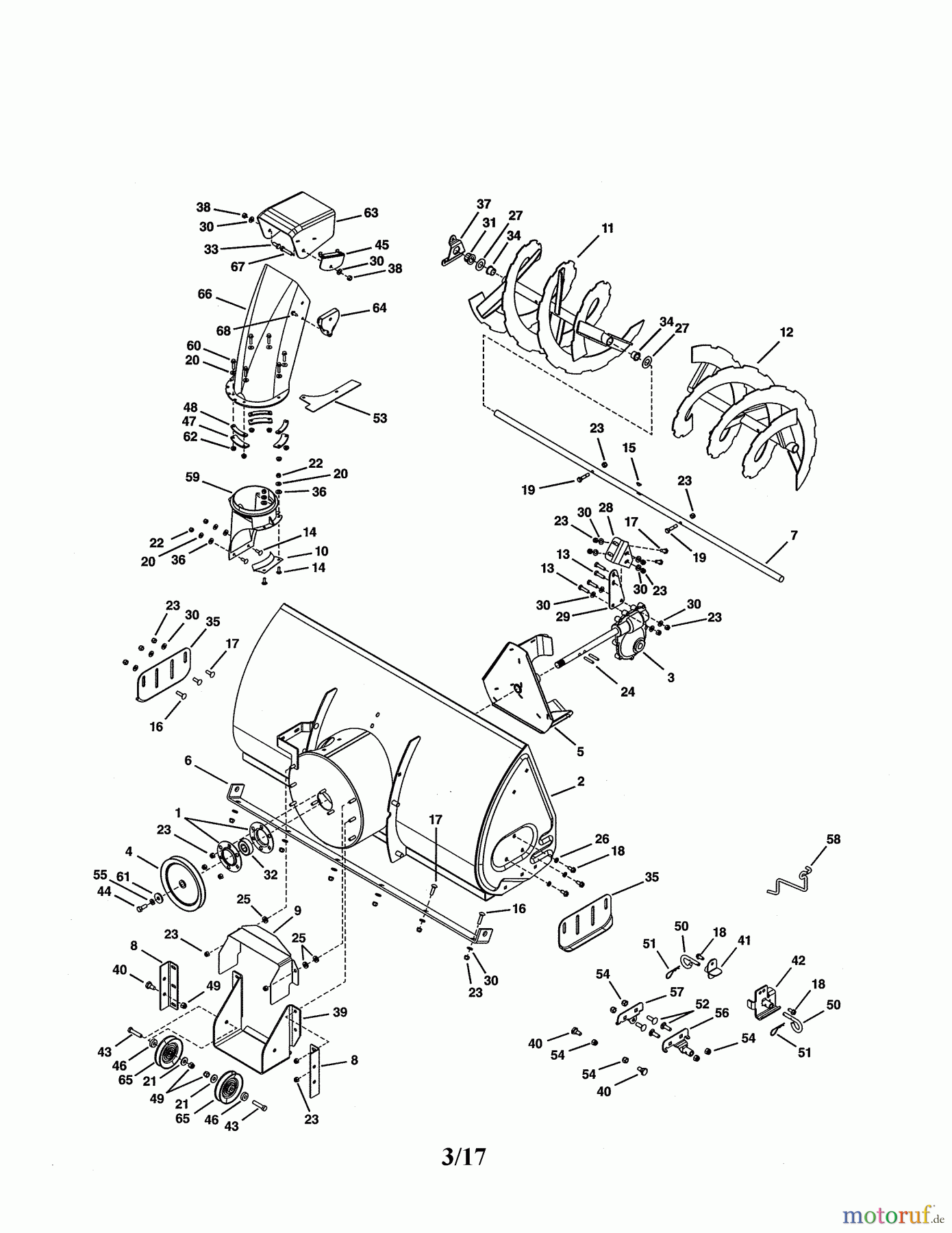  CRAFTSMAN Divers SNOW THROWER ATT 486.248374 Seite 1