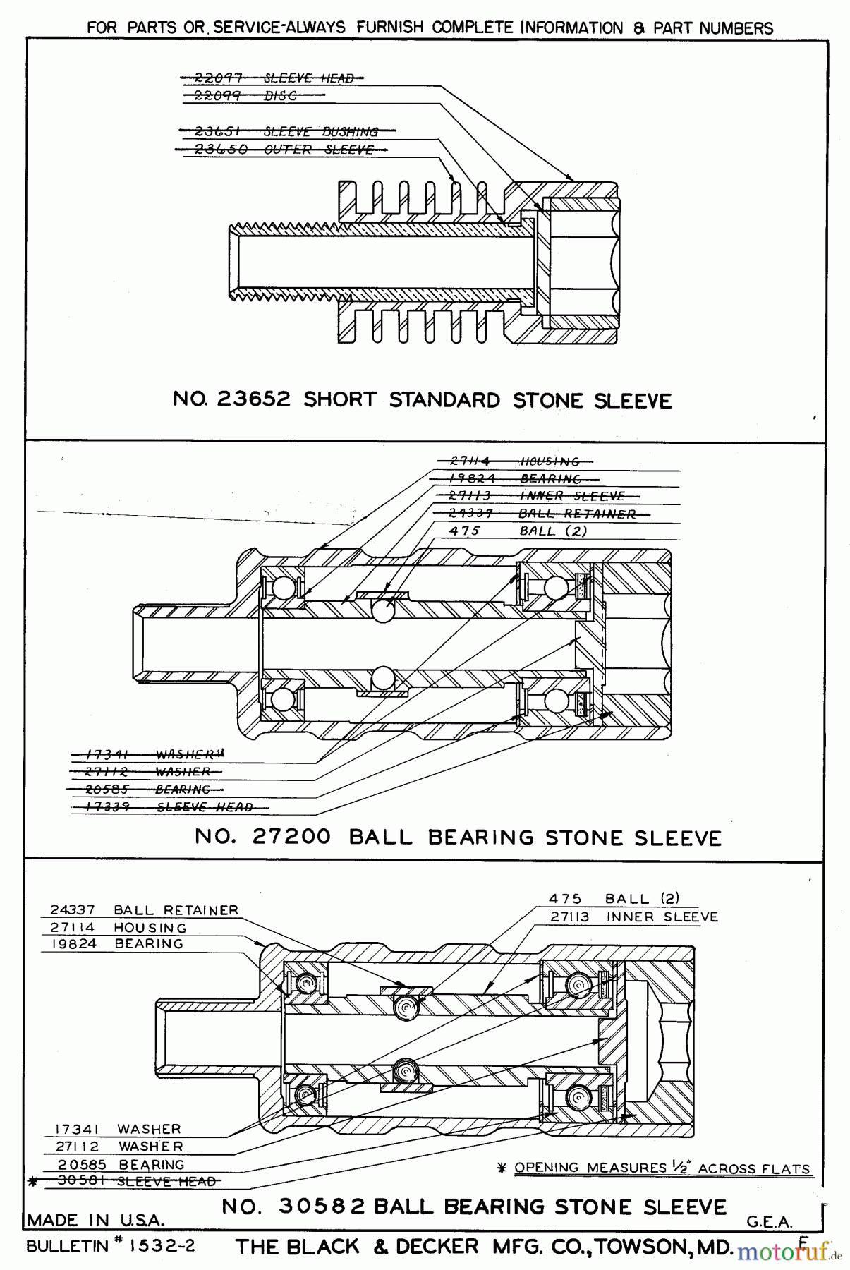 DEWALT ZUBEHÖR ACCESSORIES, ATTACHMENTS & UNPOWERED LAM.TRIM BIT-3/16IN./LONG 30582 Seite 1