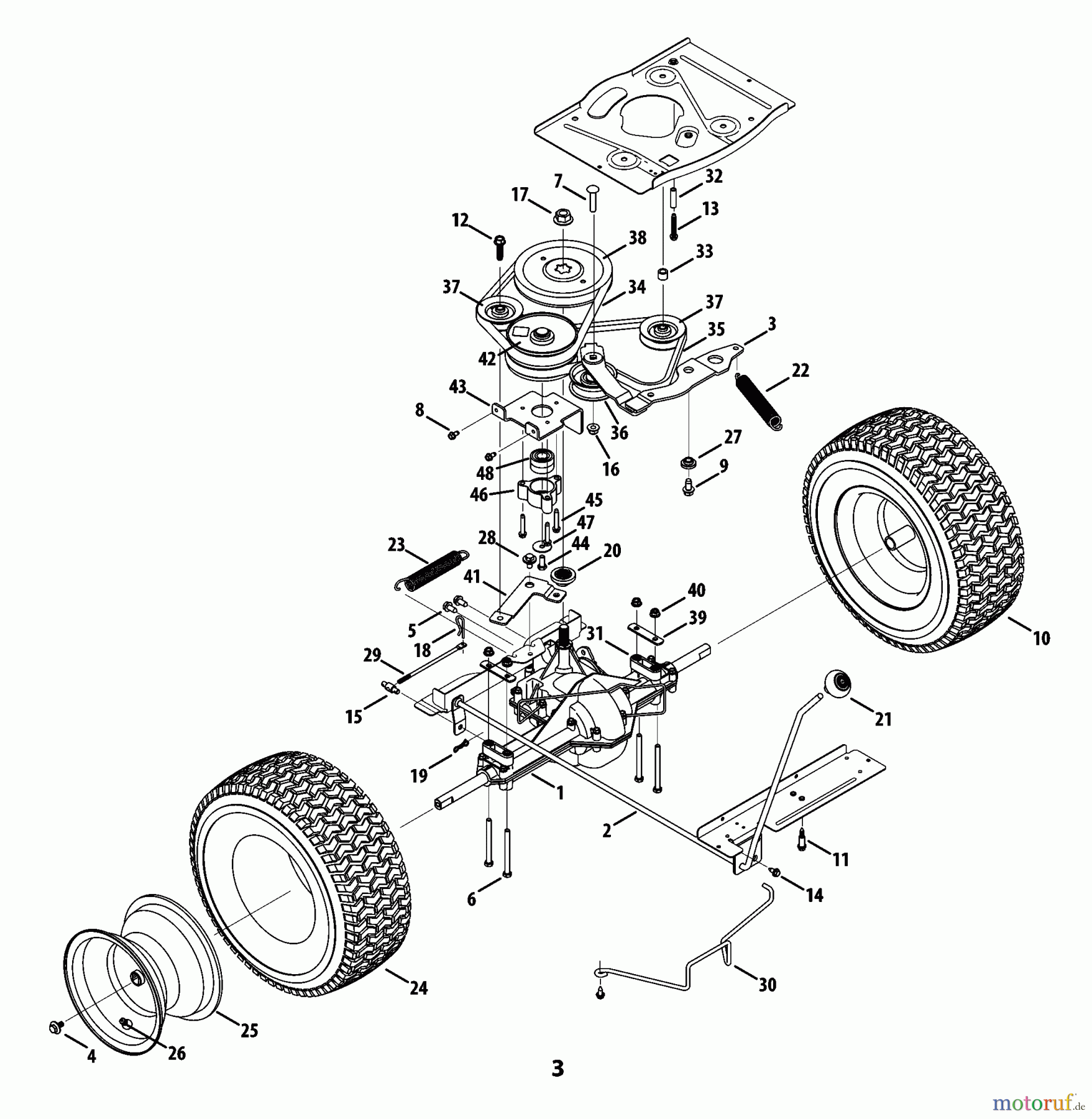  CRAFTSMAN Divers RIDING MOWER RR ENG 247.203695 Seite 3