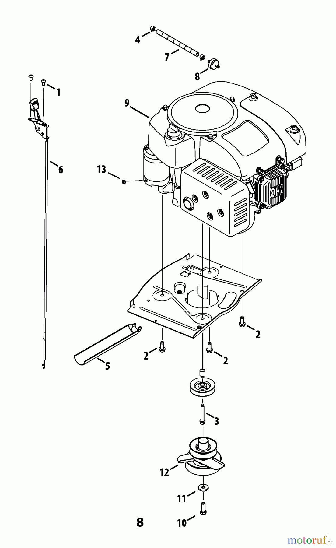  CRAFTSMAN Divers RIDING MOWER RR ENG 247.203695 Seite 8