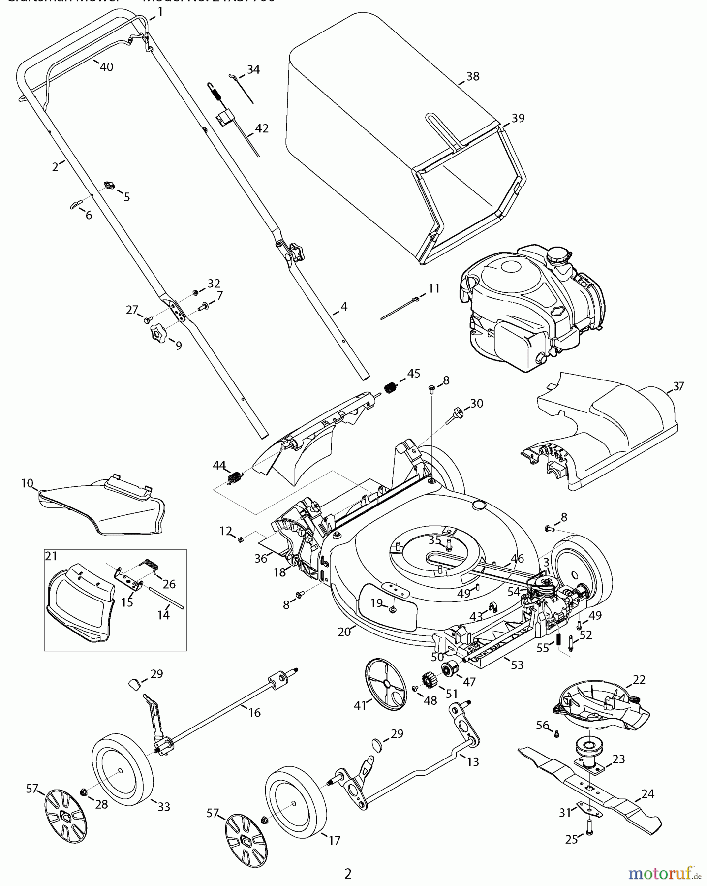CRAFTSMAN Divers RASENMÄHER 247.370101 Seite 2