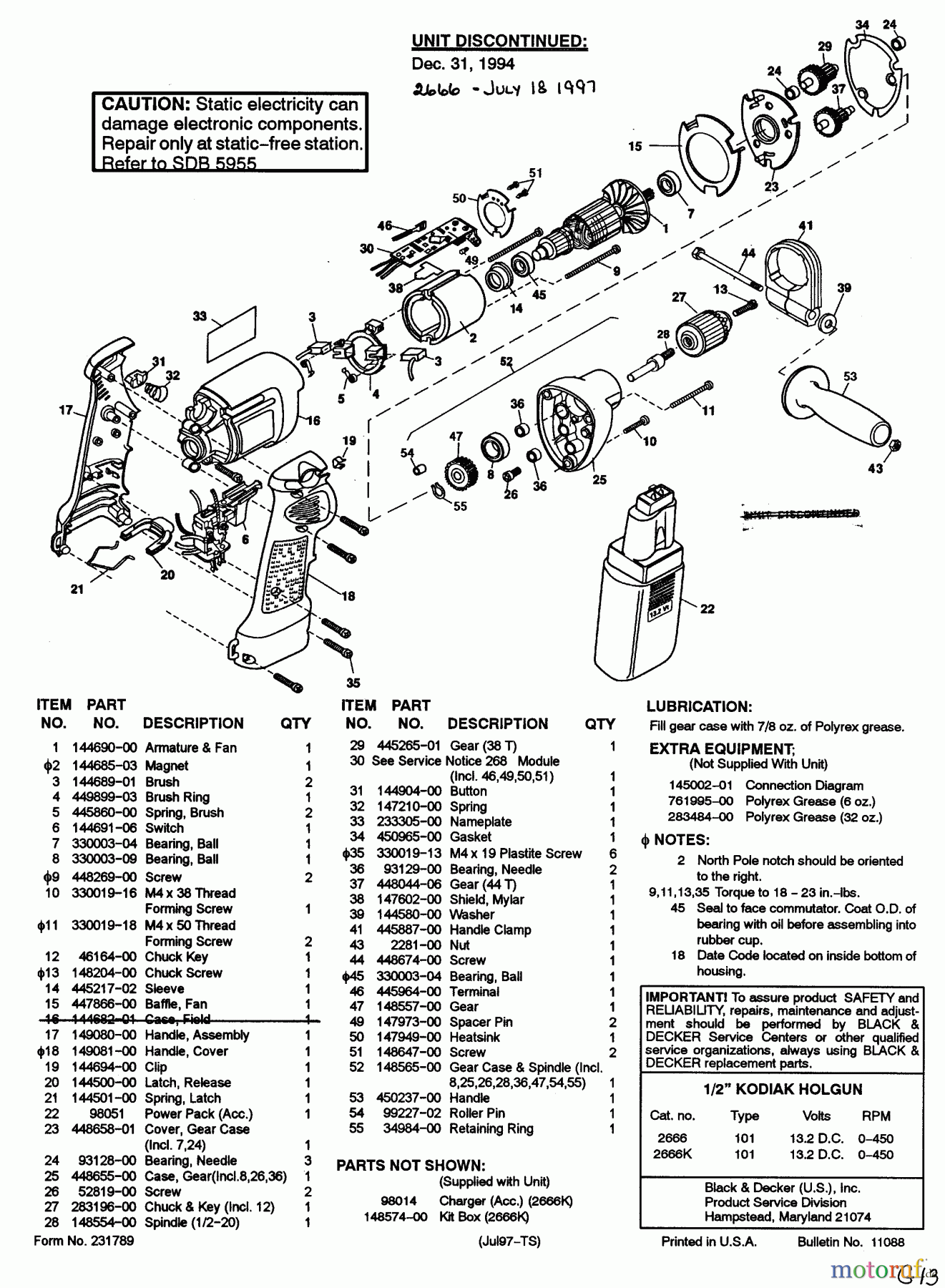  BLACK+DECKER INNENAUSSTATTUNG SCHRAUBENDREHER, KNARREN UND SCHRAUBENSCHLÜSSEL KODIAK HOLGN KT 2666K Seite 1