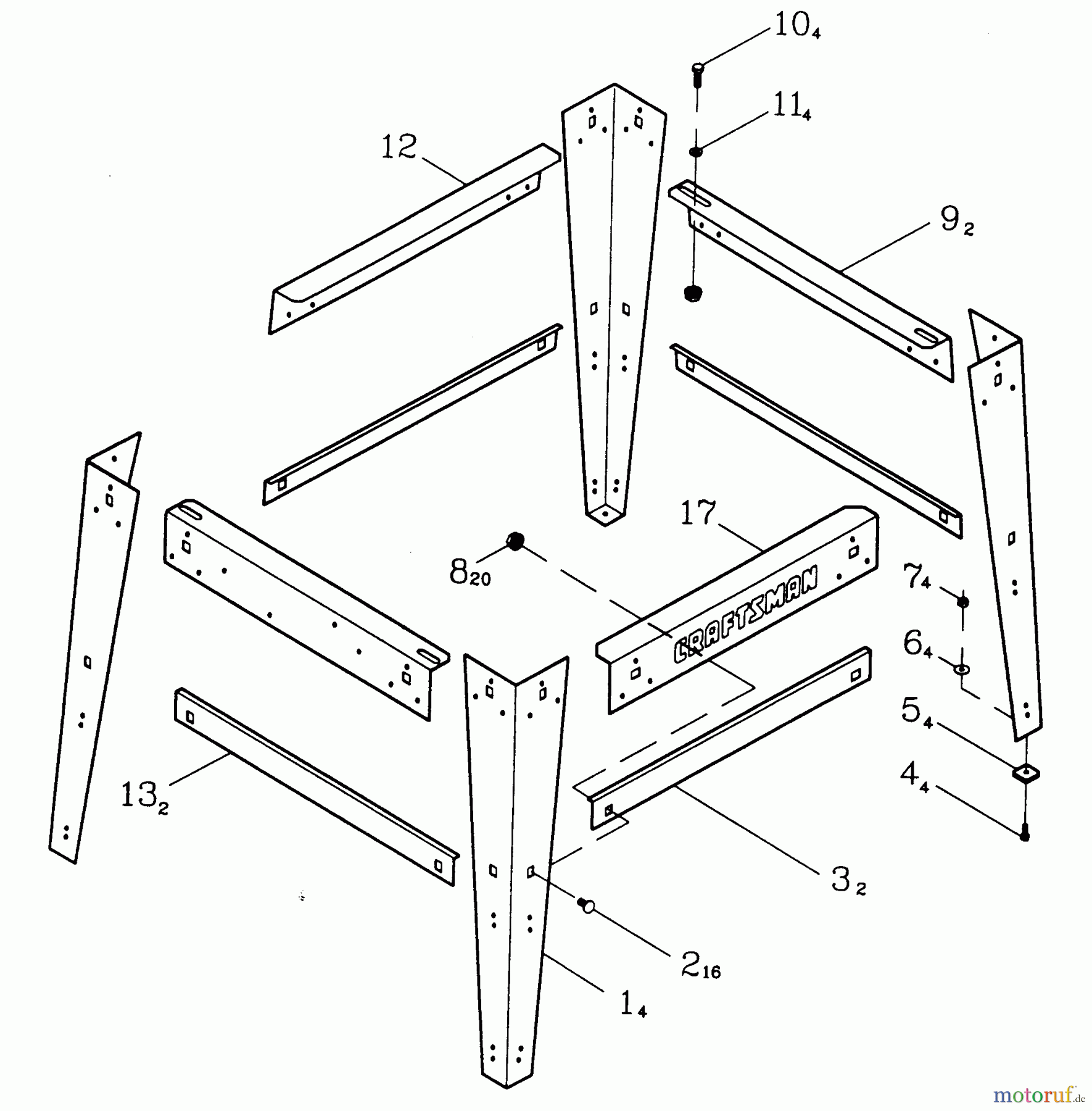 CRAFTSMAN Divers TISCH SAGEN 137.248481 Seite 4