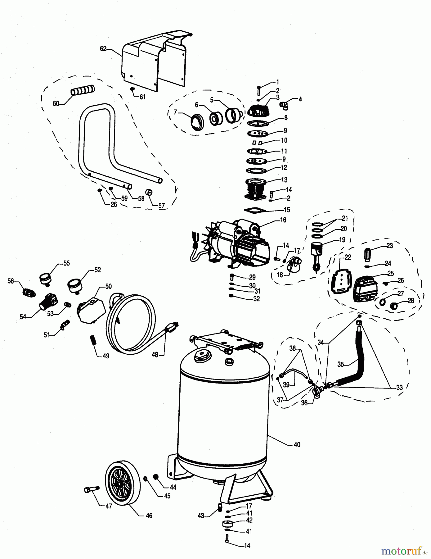 CRAFTSMAN Divers AIR COMPRESSOR 921.166400 Seite 1
