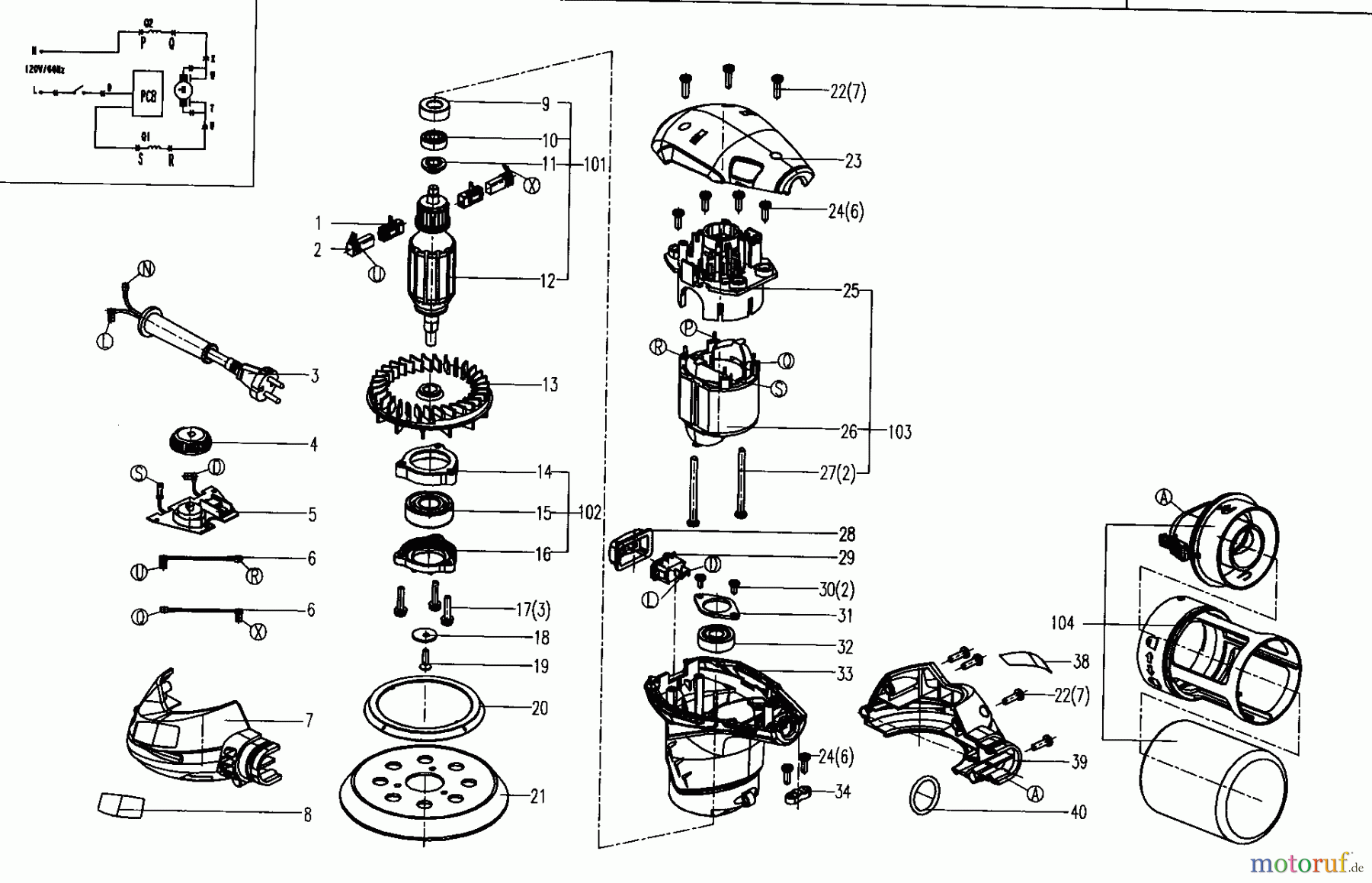 CRAFTSMAN Divers SCHLEIFER 172.27675 Seite 1