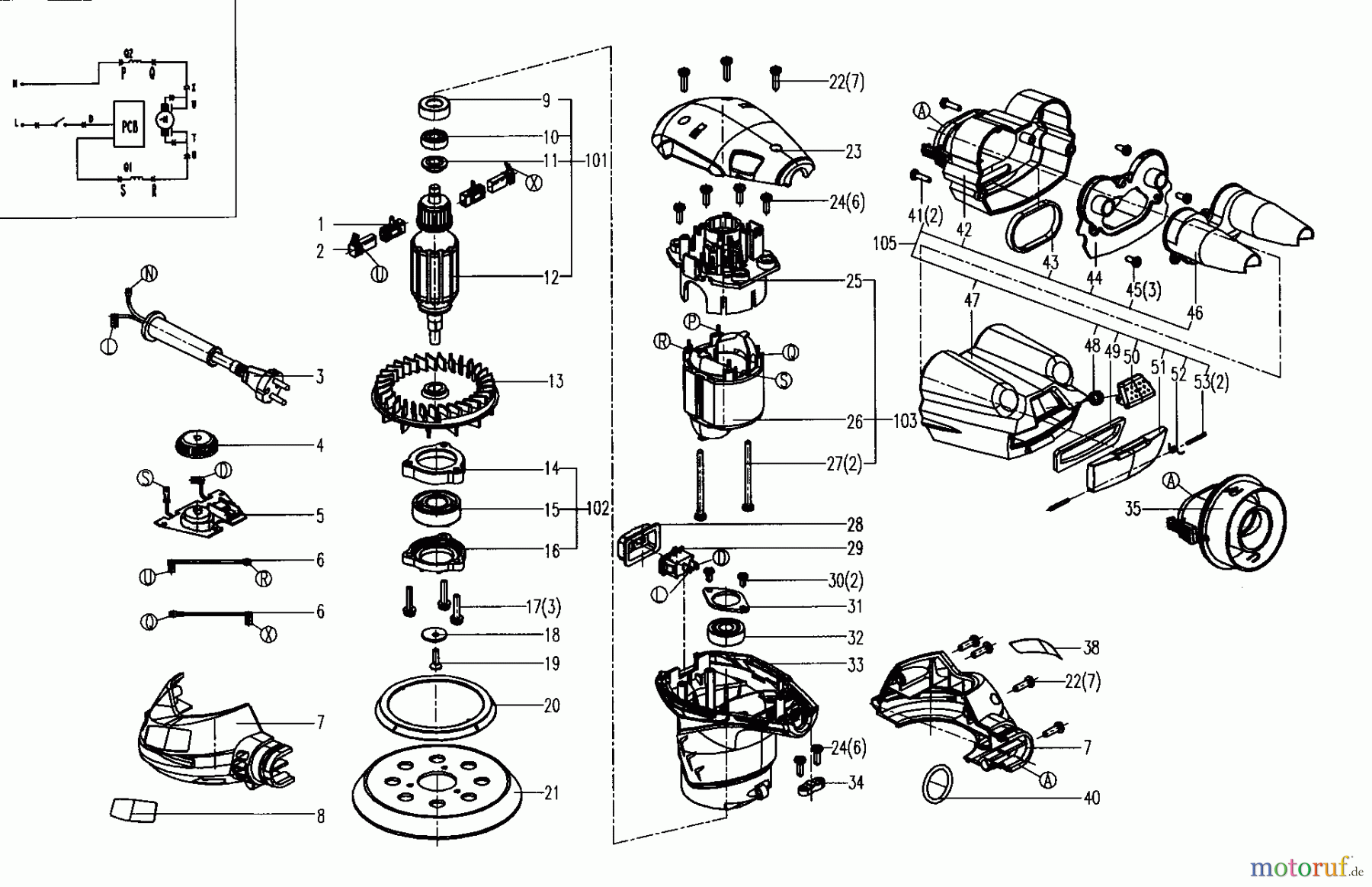  CRAFTSMAN Divers SCHLEIFER 172.27673 Seite 1