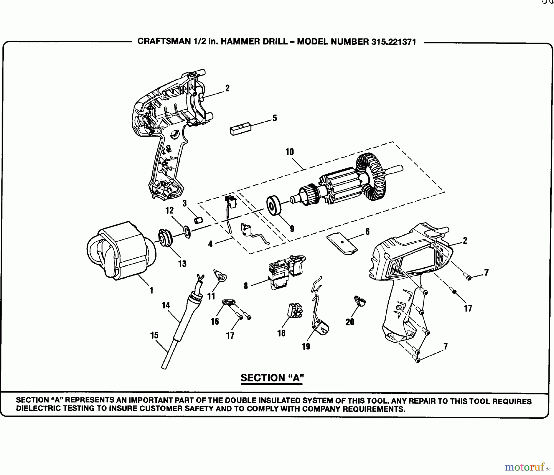 CRAFTSMAN Divers BOHRER 315.221371 Seite 2
