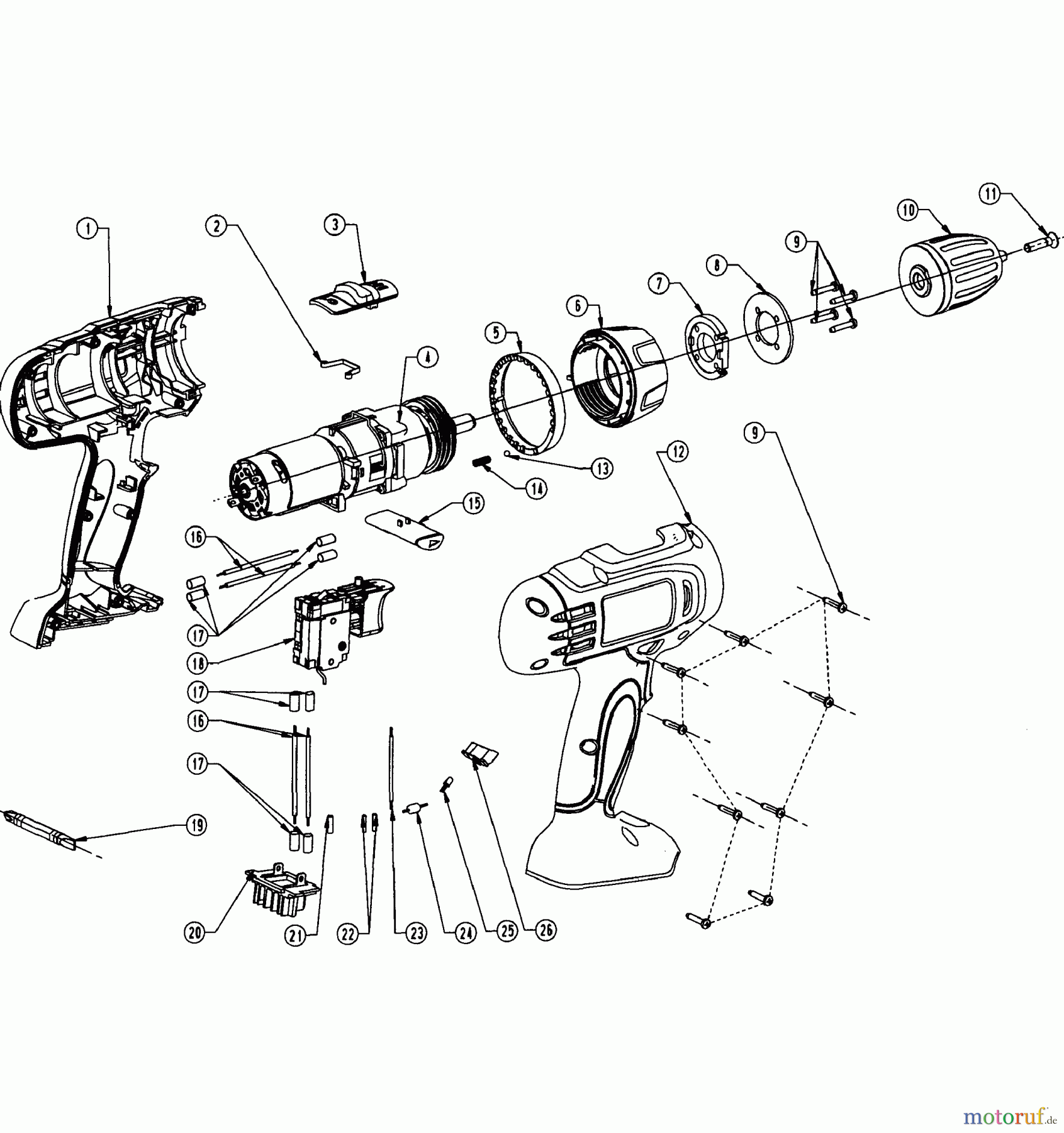  CRAFTSMAN Divers BOHRER/ANTRIEB 320.30856 Seite 1