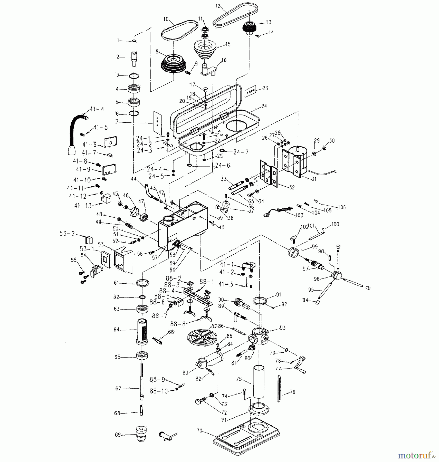 CRAFTSMAN Divers BOHRPRESSE 124.34985 Seite 1