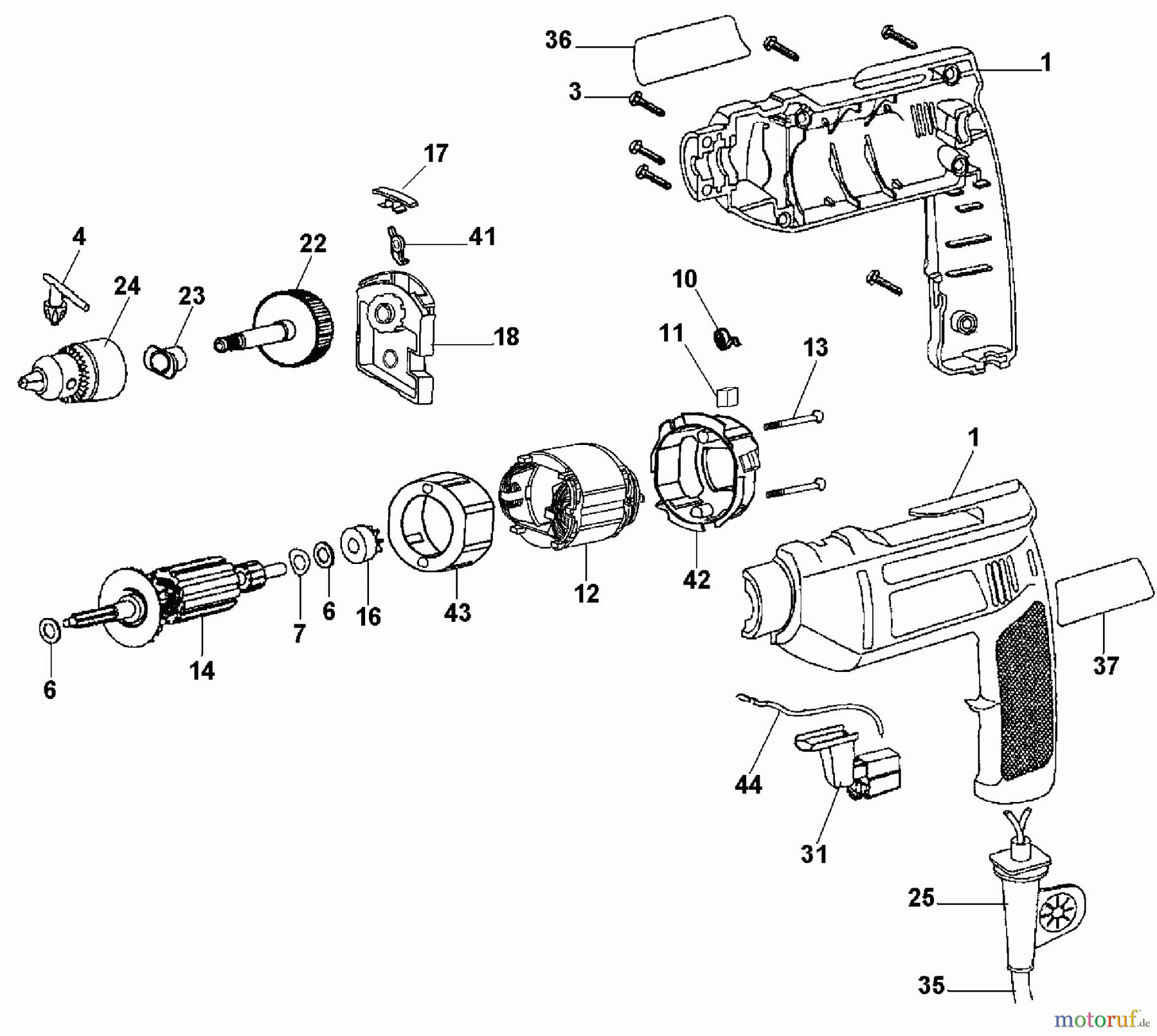 BLACK+DECKER Divers 3/8 DRILL 7920 Seite 1