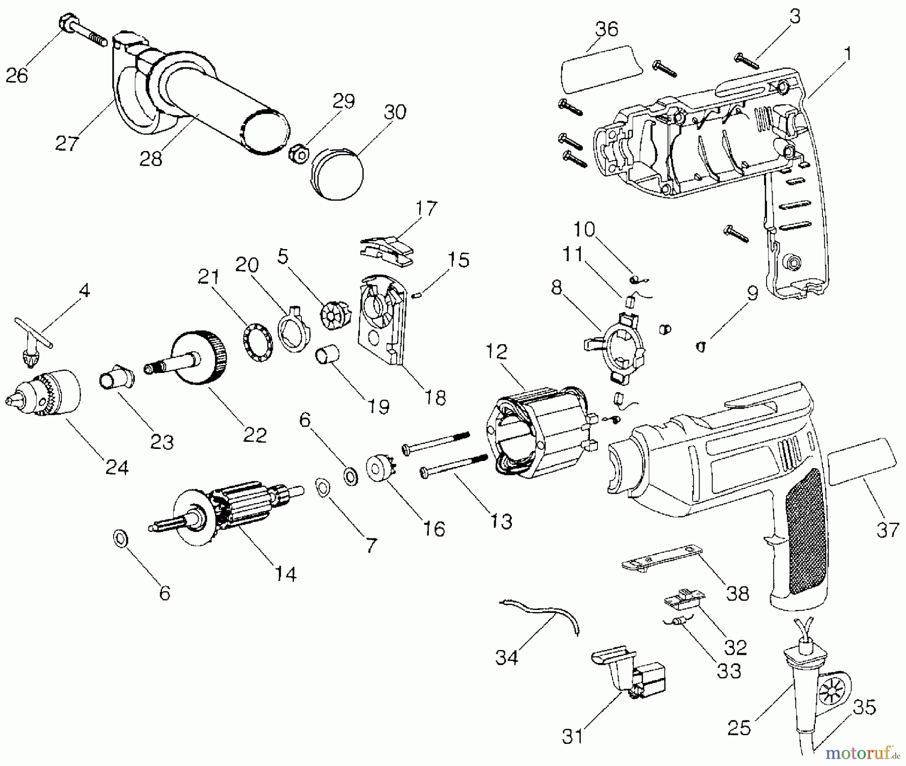  BLACK+DECKER Divers 3/8 HAMMER DRILL 7950 Seite 1