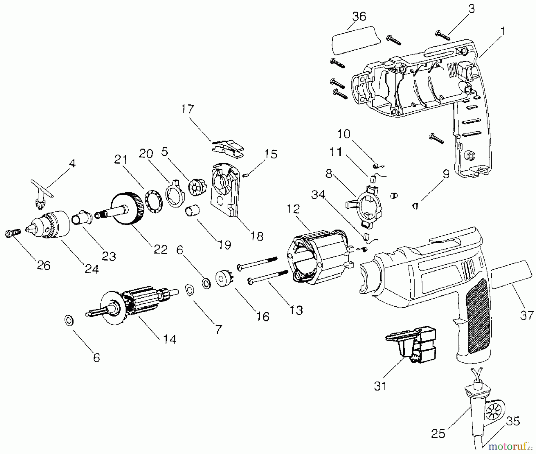 BLACK+DECKER Divers 3/8 HAMMER DRILL 7955 Seite 1