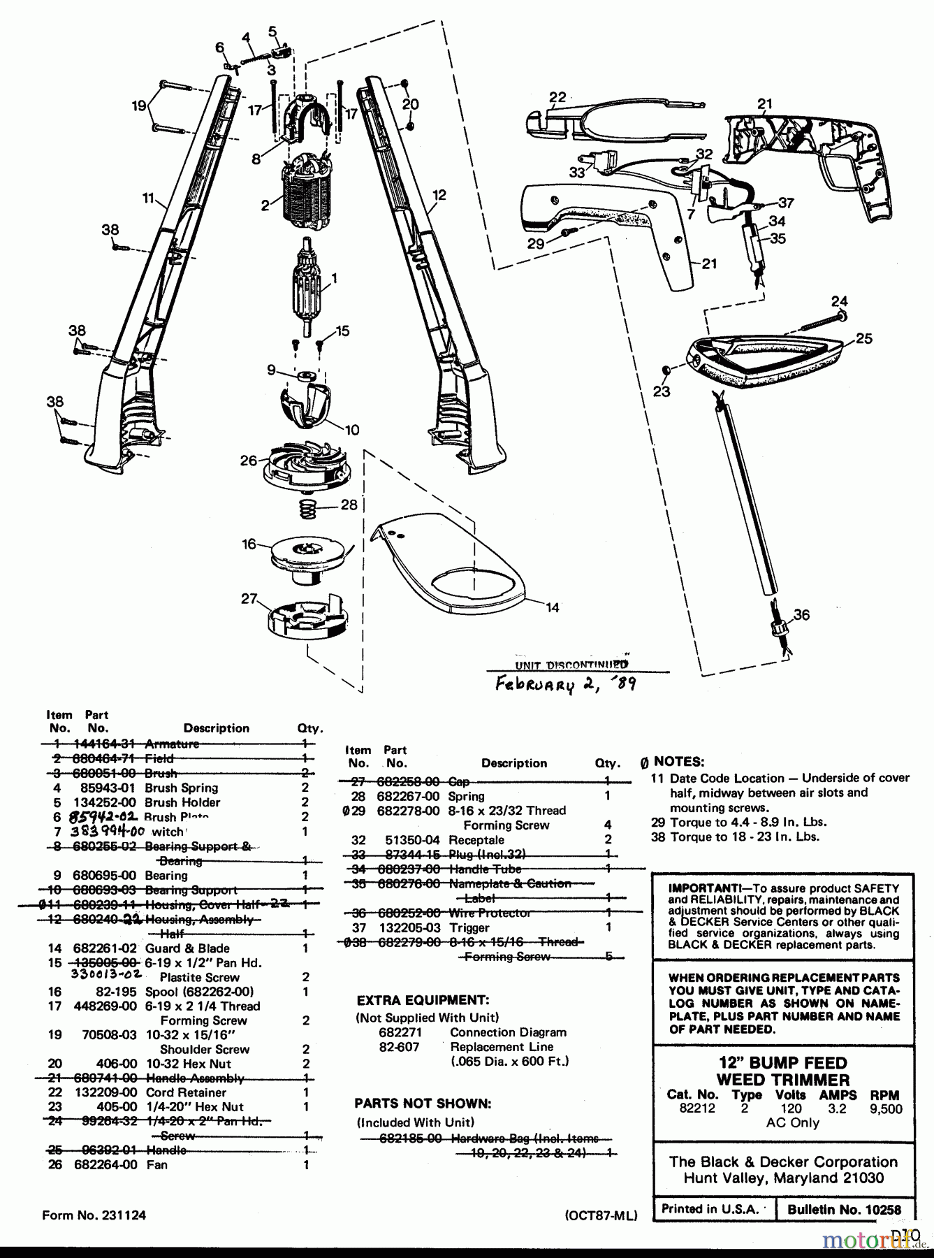 BLACK+DECKER Divers STRING TRIMMER, 12 82390 Seite 1