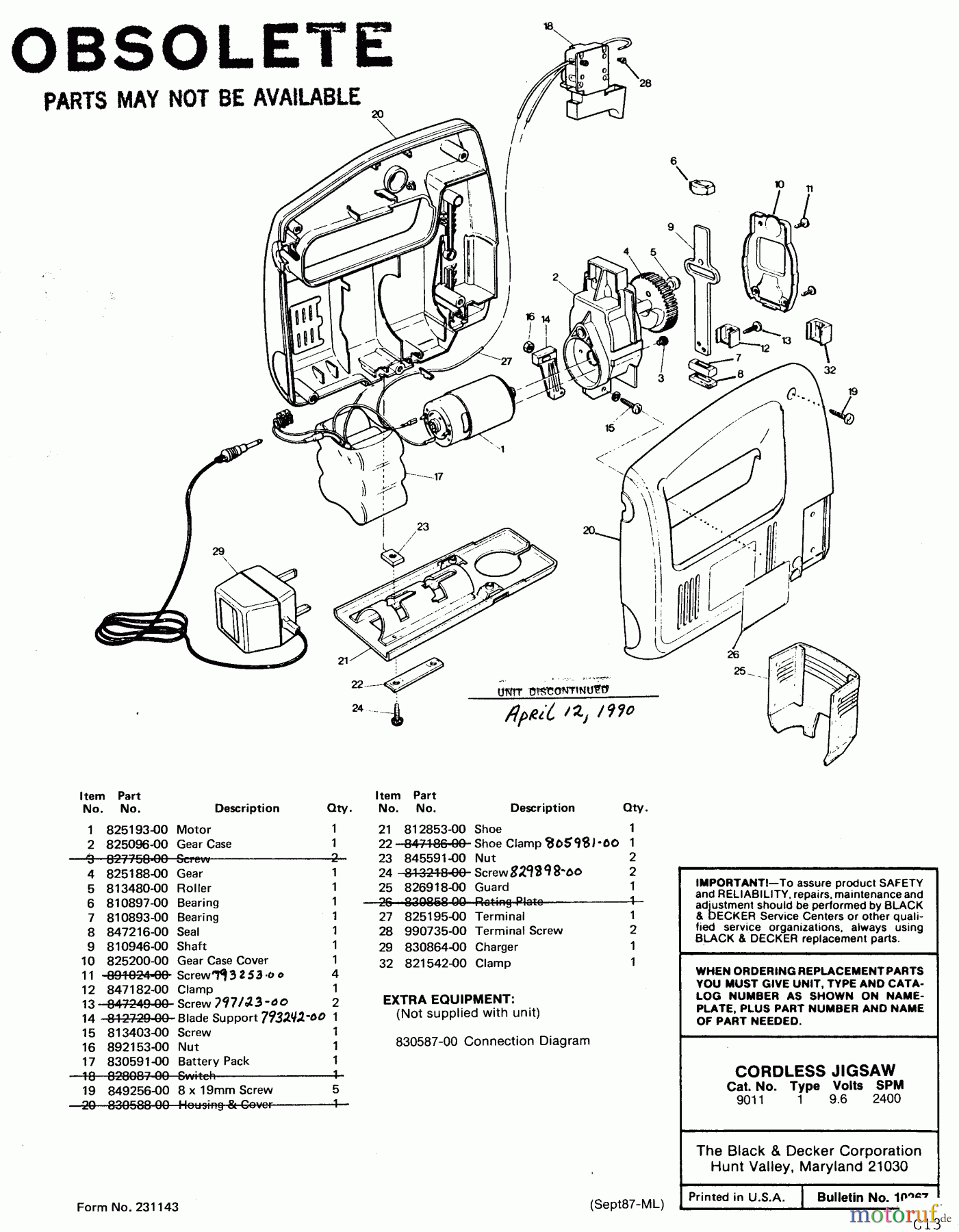 BLACK+DECKER INNENAUSSTATTUNG SÄGE AKKU-STICHSÄGE 9011 Seite 1