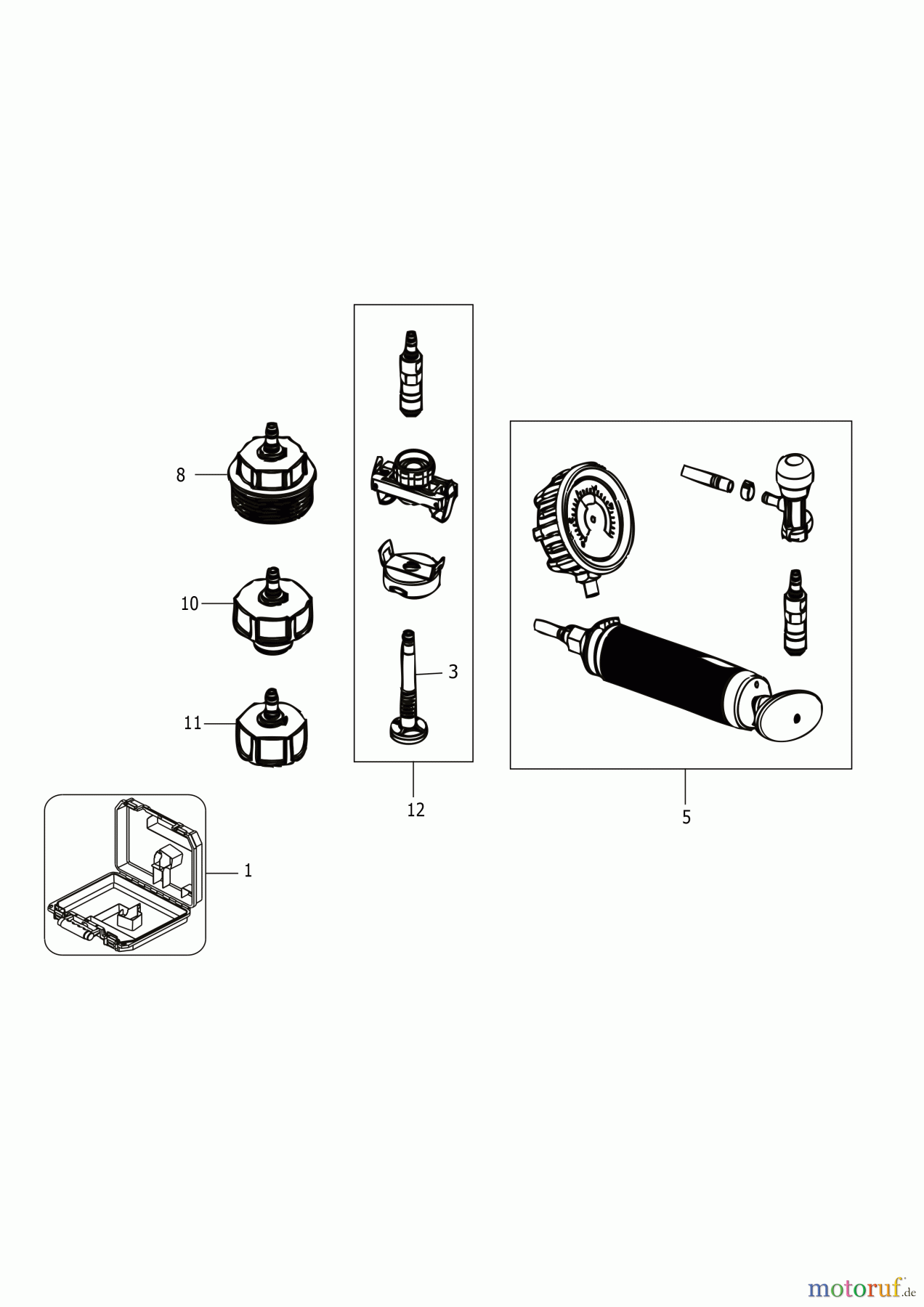 FACOM AUTOMOTIVE TOOLS KÜHLERDRUCKPRÜFGERÄT 920B Seite 2