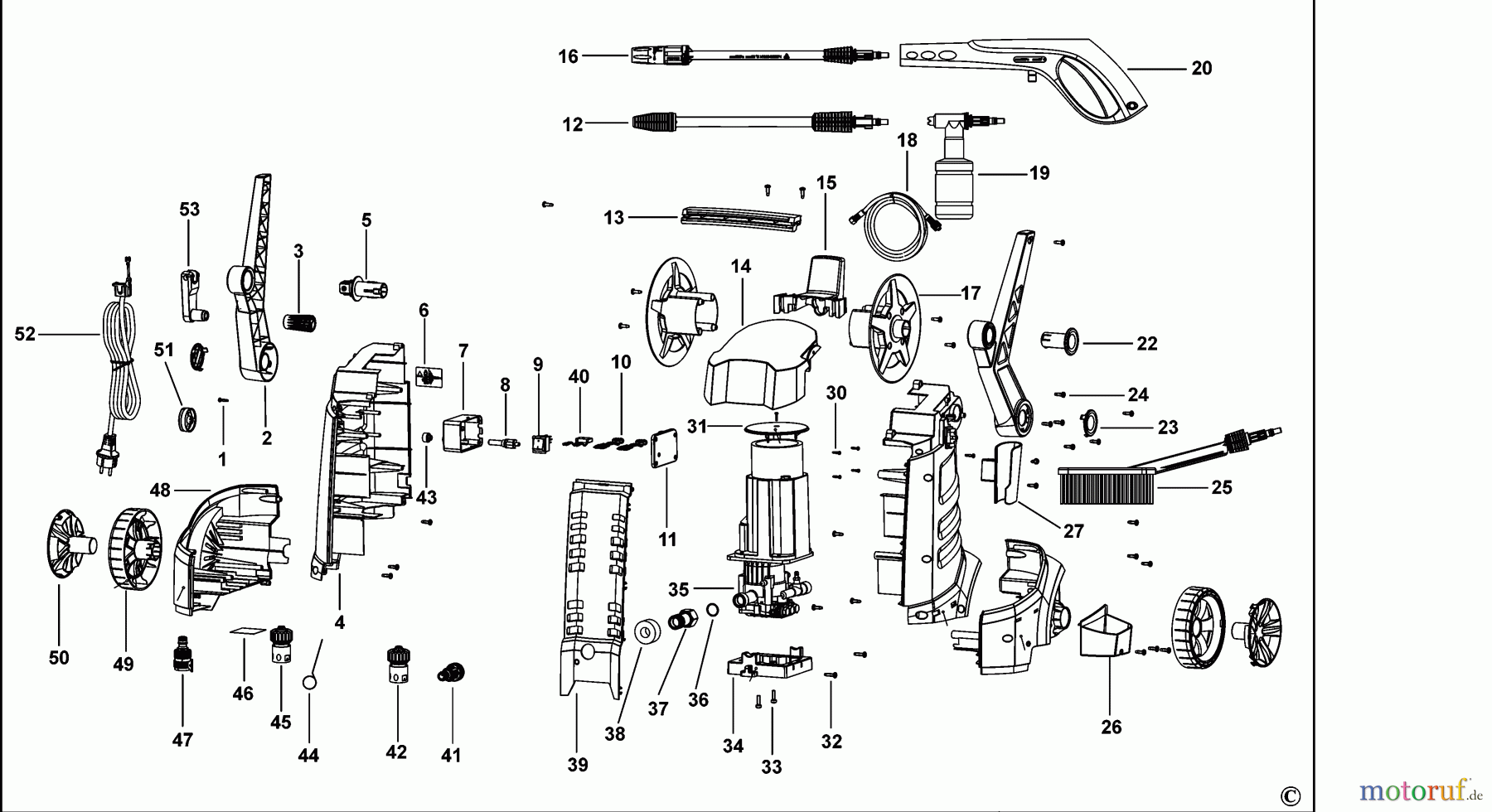 BLACK+DECKER AUSSERHALB HOCHDRUCKREINIGER, PUMPEN, KOMPRESSOREN, GENERATOREN HOCHDRUCKREINIGER STPW1600 Seite 1