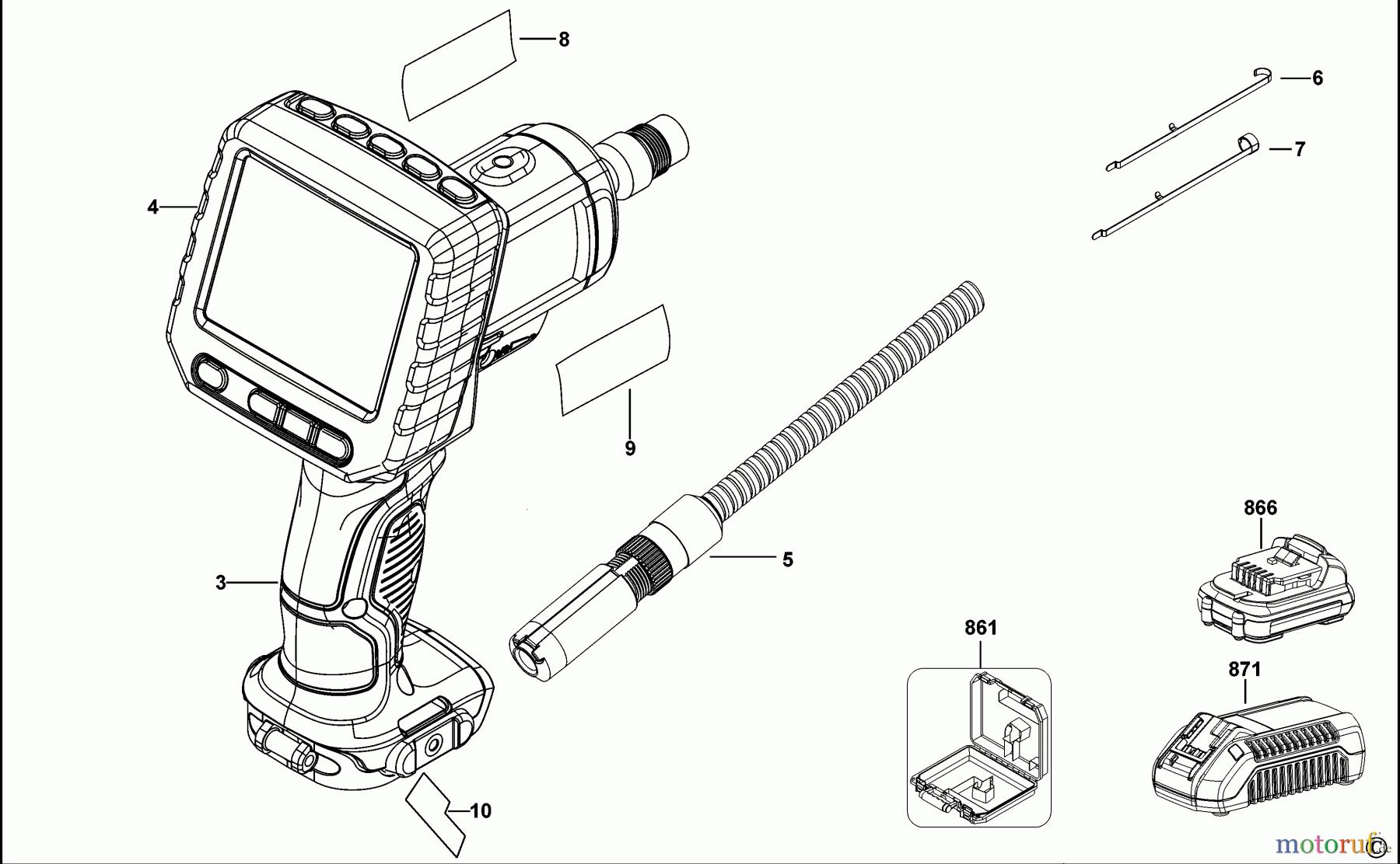 DEWALT SCHNURLOS-SONSTIGES INSPEKTIONSKAMERA DCT410D1 Seite 1