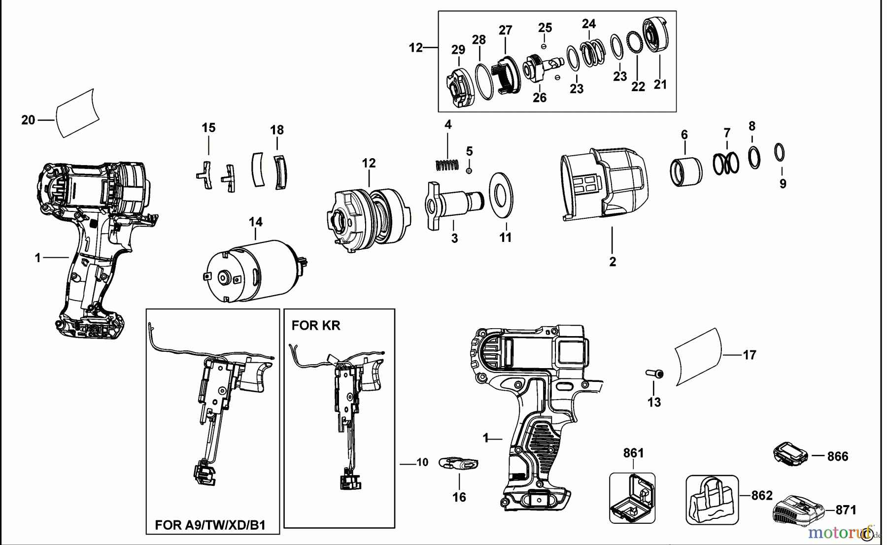 DEWALT SCHRAUBER Schlagschrauber SCHLAGSCHRAUBER DCF805 Seite 1