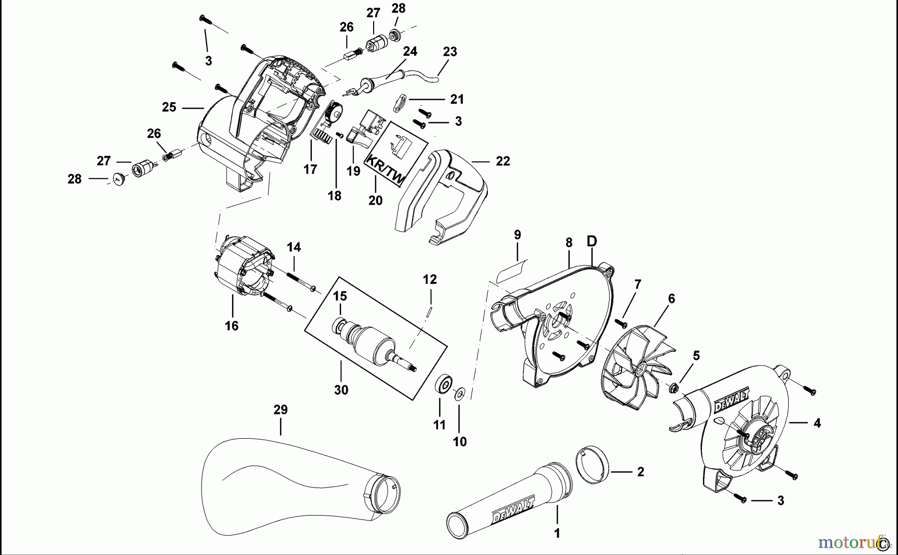 DEWALT Gartengeräte GEBLÄSESTAUBSAUGER DWB6800 Seite 1