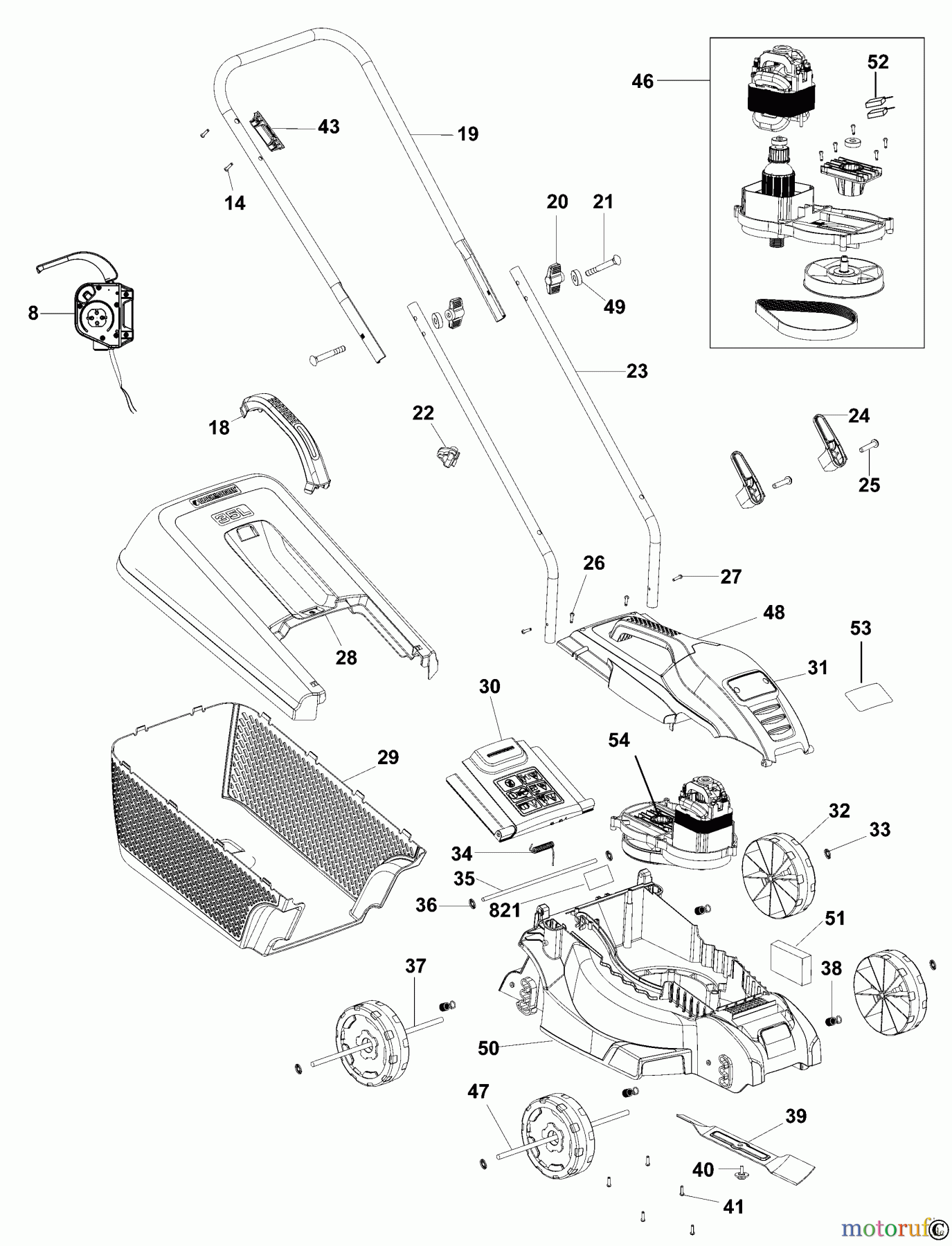  BLACK+DECKER AUSSERHALB RASENMÄHER, SCHNEEFRÄSEN KREISELRASENMÄHER EMAX32N Seite 1