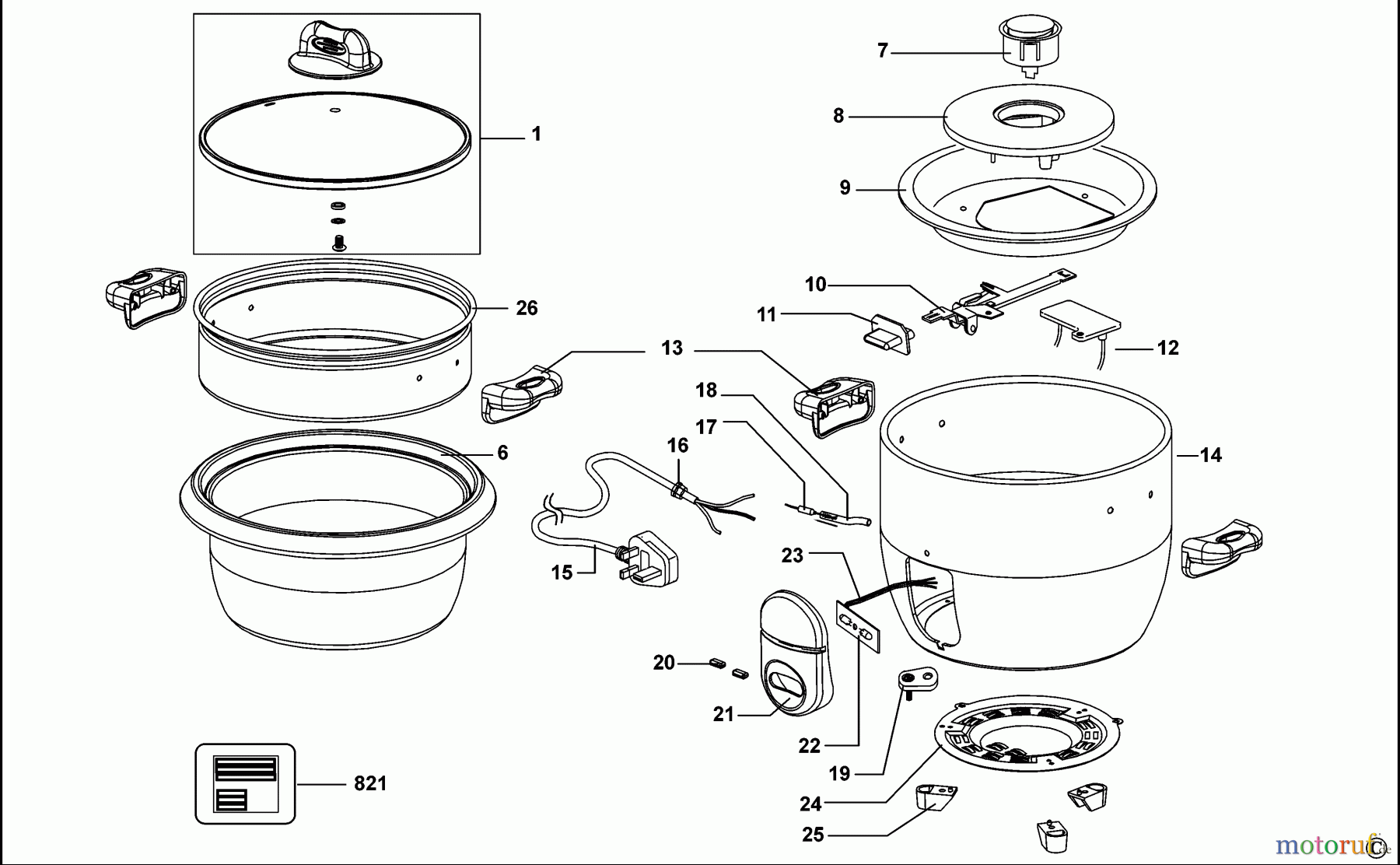 BLACK+DECKER HAUSHALT KOCHEN REISKOCHER RC1860 Seite 1