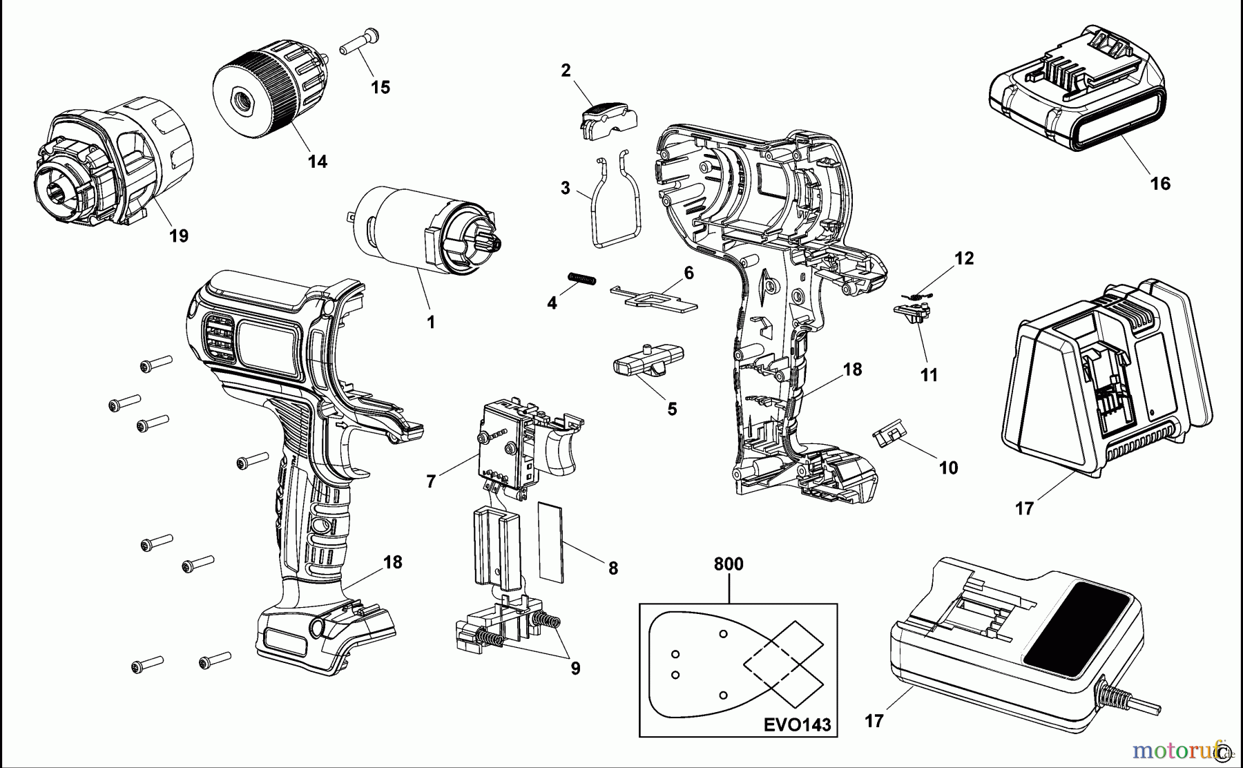  BLACK+DECKER INNENAUSSTATTUNG MULTITOOL MULTITOOL EVO143 Seite 1