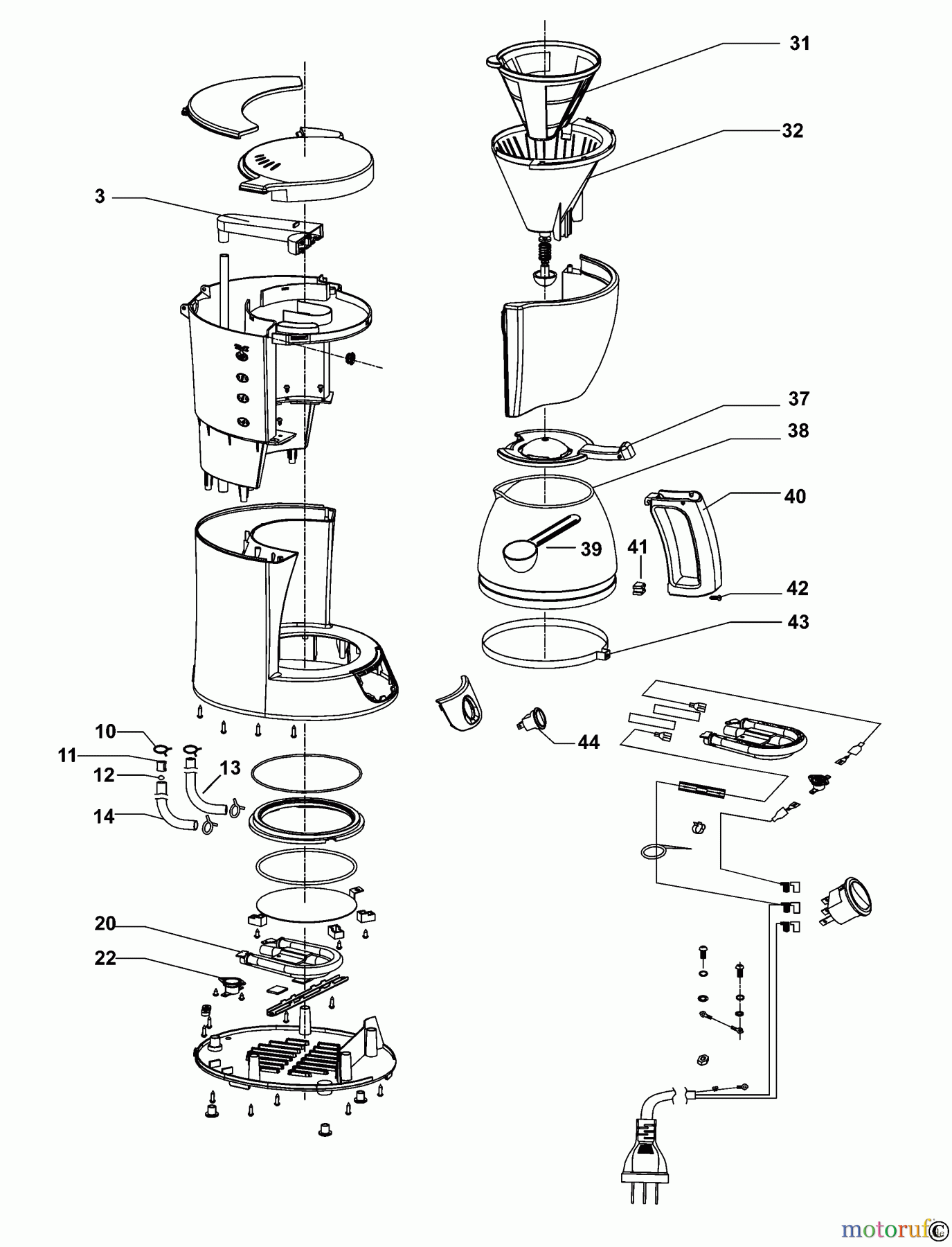 BLACK+DECKER HAUSHALT GETRÄNKE KAFFEEMASCHINE DCM600 Seite 1