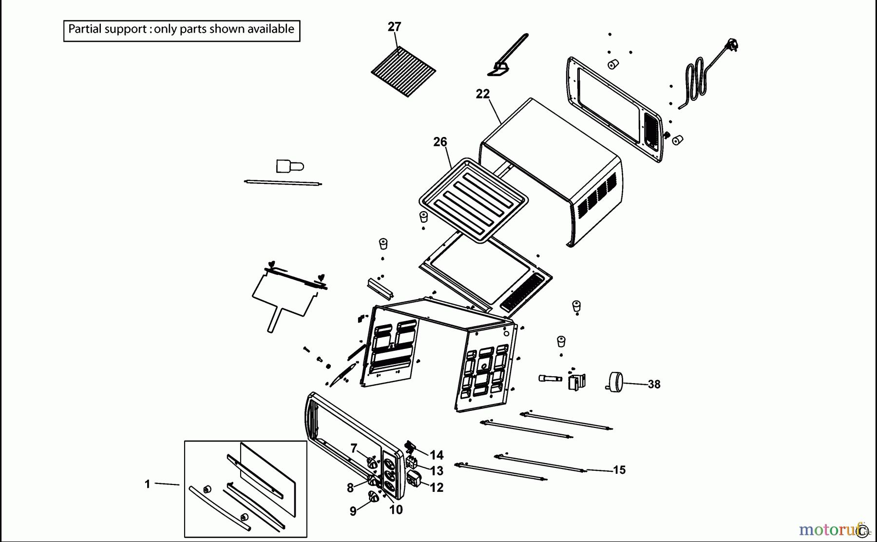 BLACK+DECKER HAUSHALT KOCHEN MINIBACKOFEN TRO2000R Seite 1